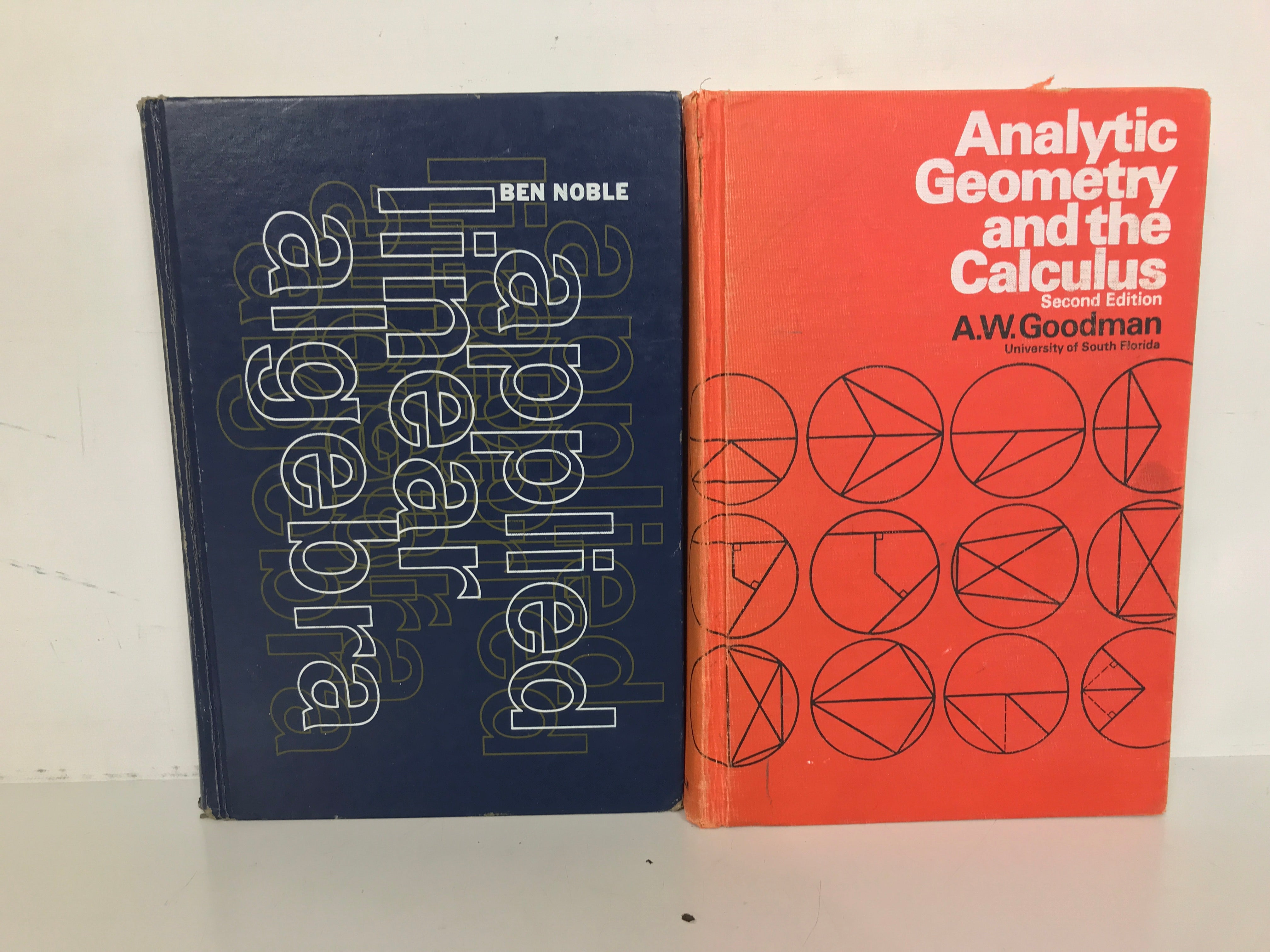 2 Math Texts: Applied Linear Algebra/Analytic Geometry & the Calculus 1969 HC