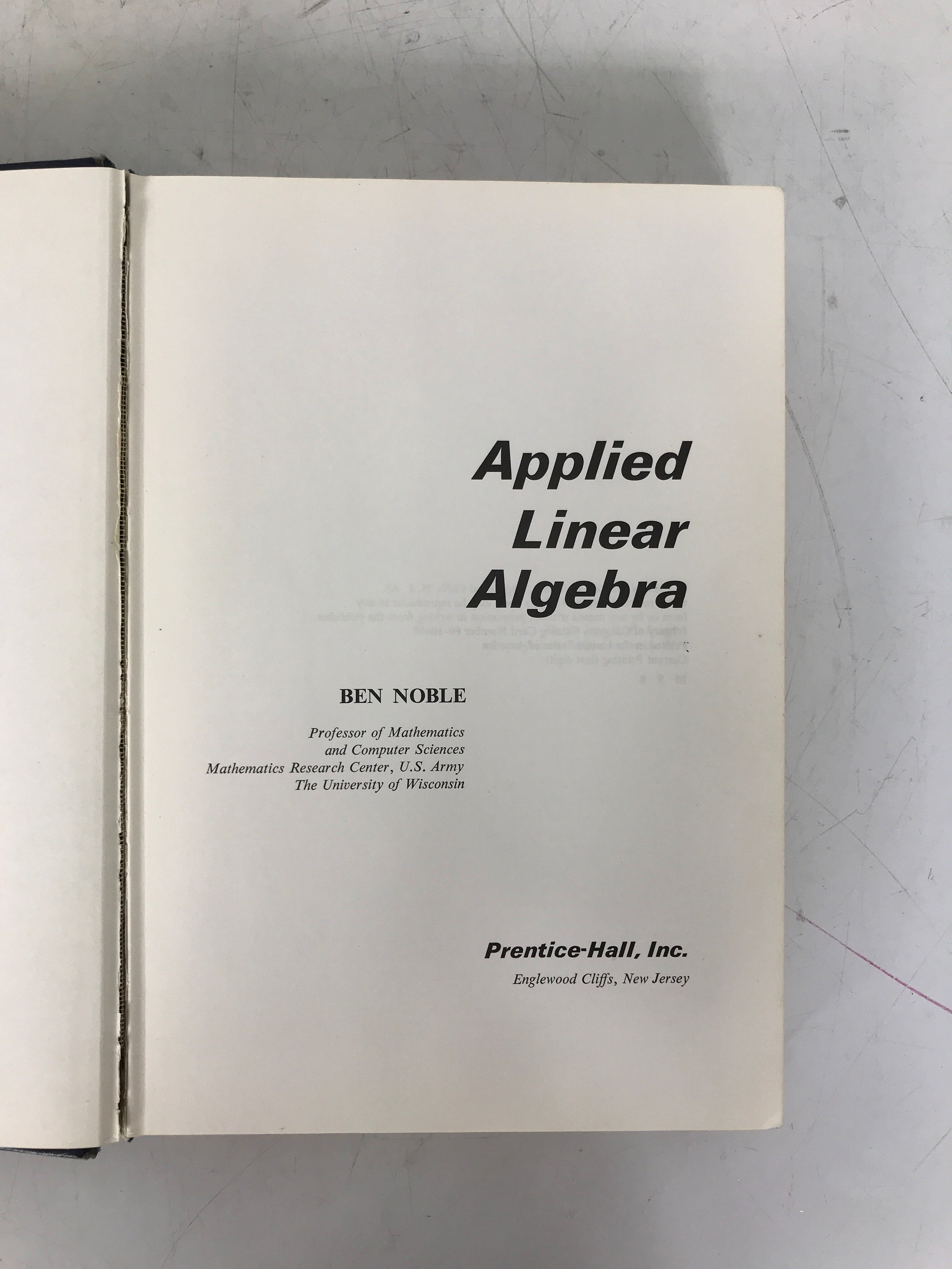 2 Math Texts: Applied Linear Algebra/Analytic Geometry & the Calculus 1969 HC