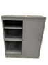 Republic Steel Dark Grey 3 Tier Sliding Door Cabinet