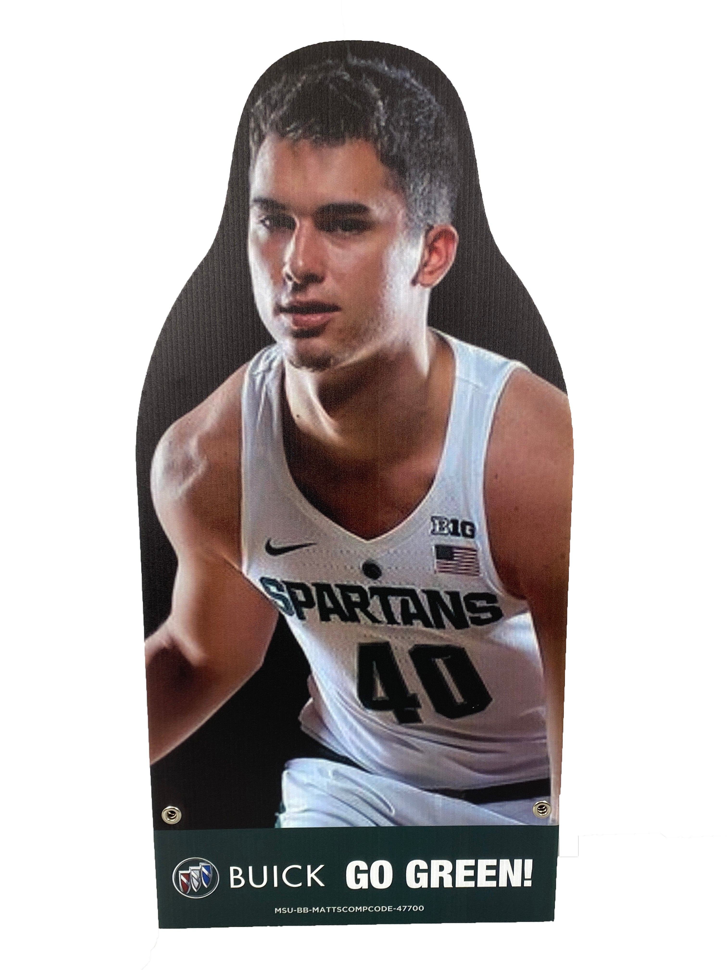 Braden Burke Corrugated Plastic Player Cutout