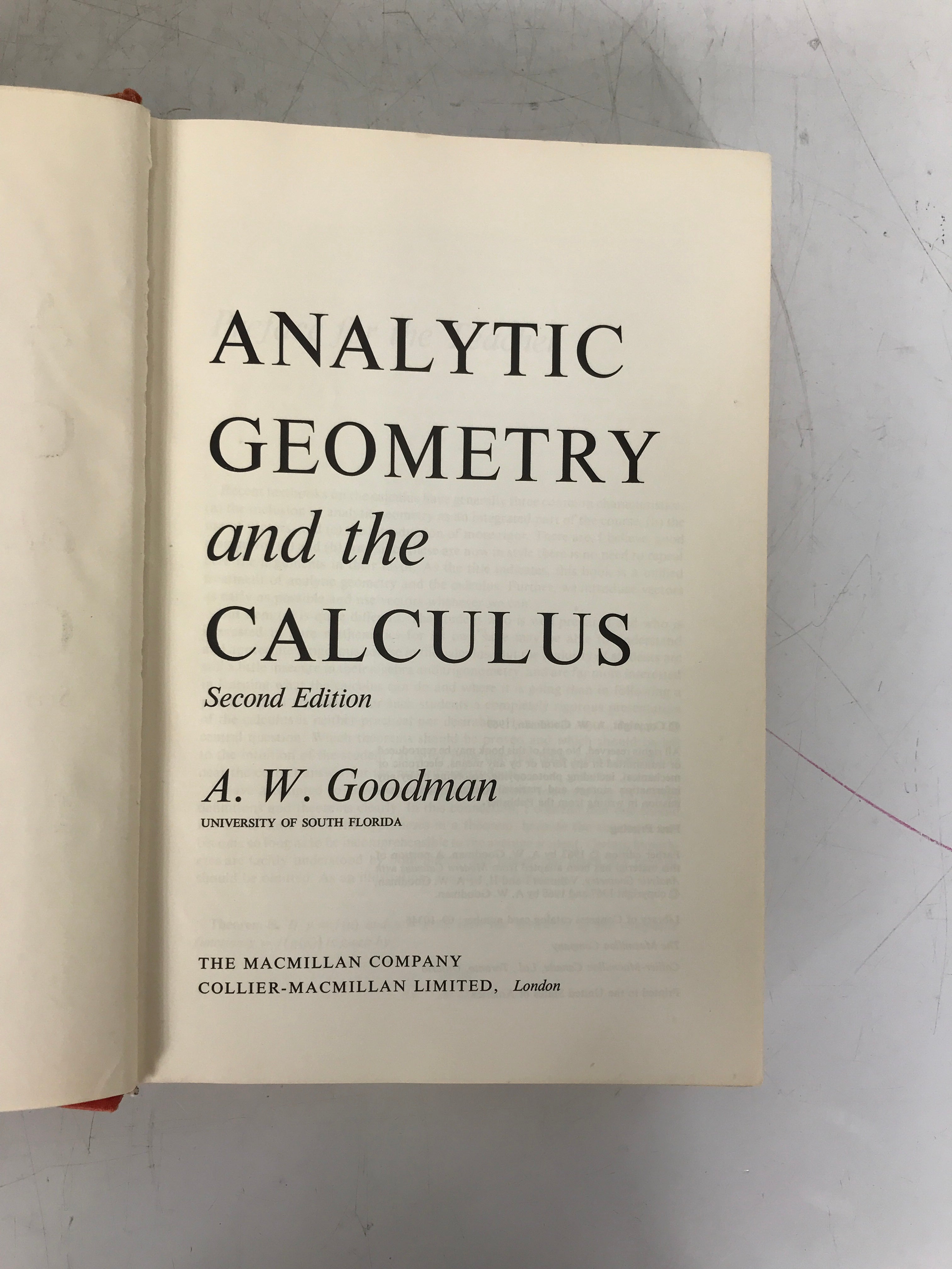 2 Math Texts: Applied Linear Algebra/Analytic Geometry & the Calculus 1969 HC