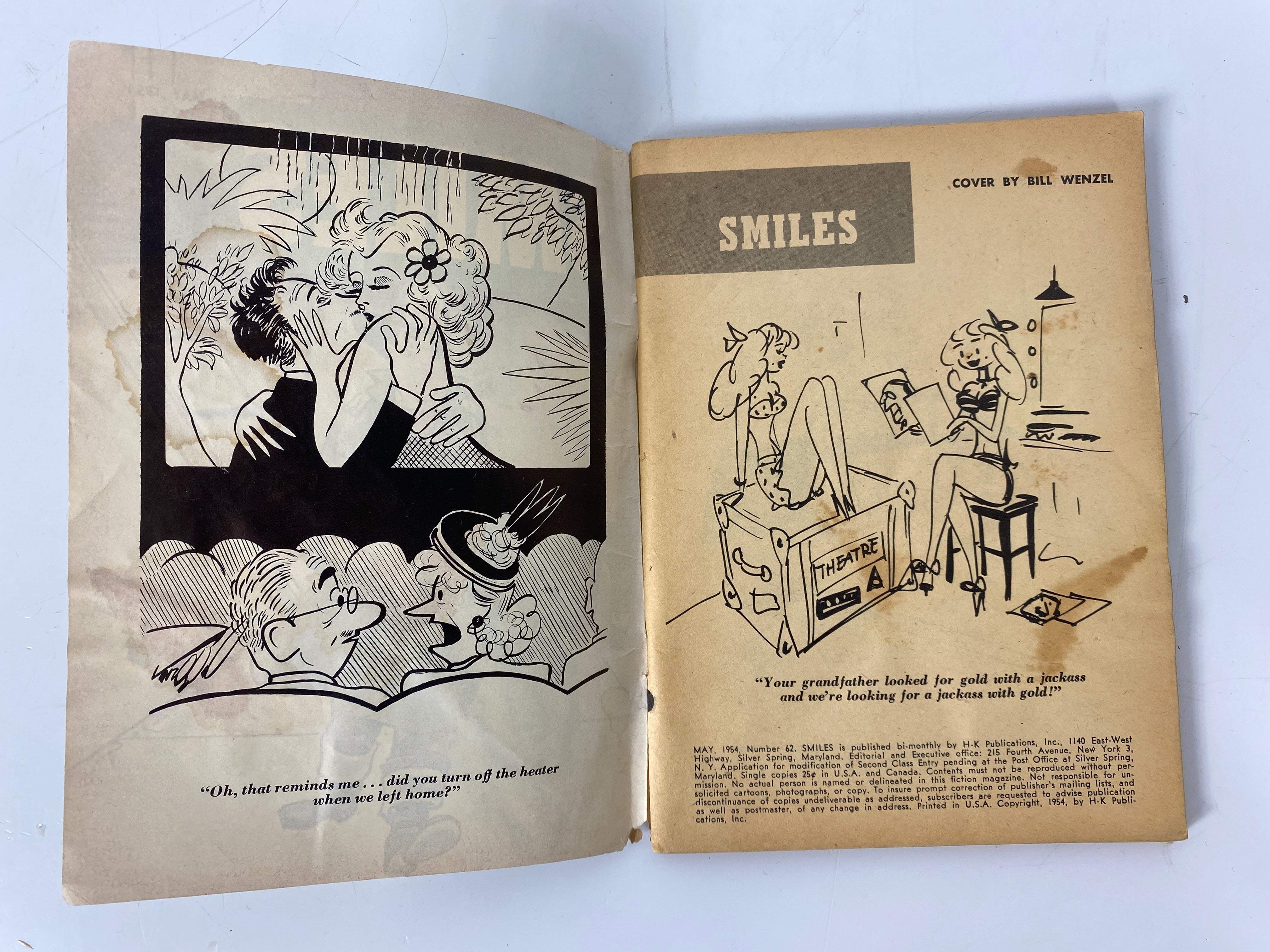 Smiles Humor Magazine Lot of 4 1949-1955 (31, 62, 64, 72)