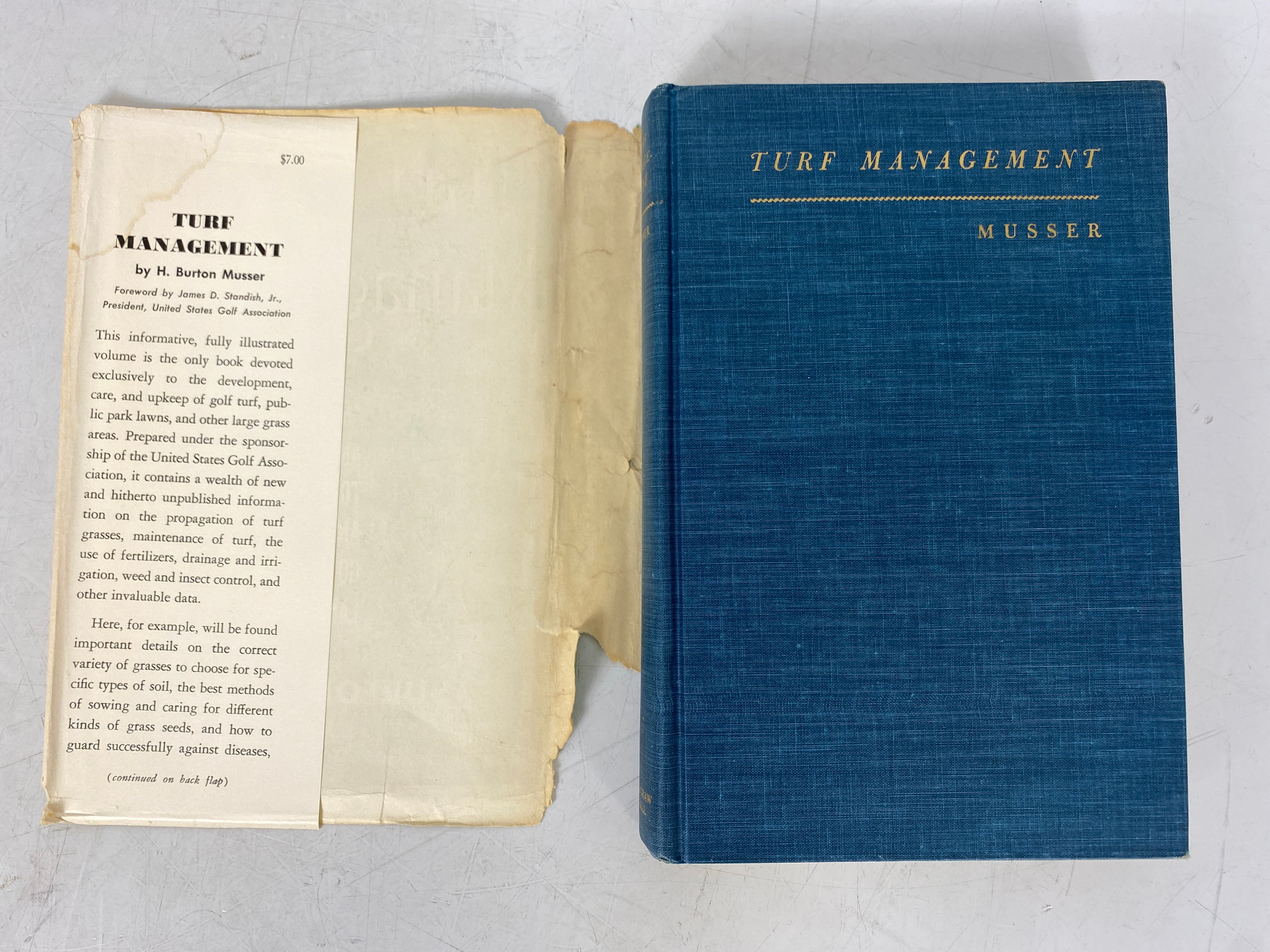 Turf Management H. Burton Musser 1950 HC DJ U.S. Golf Association