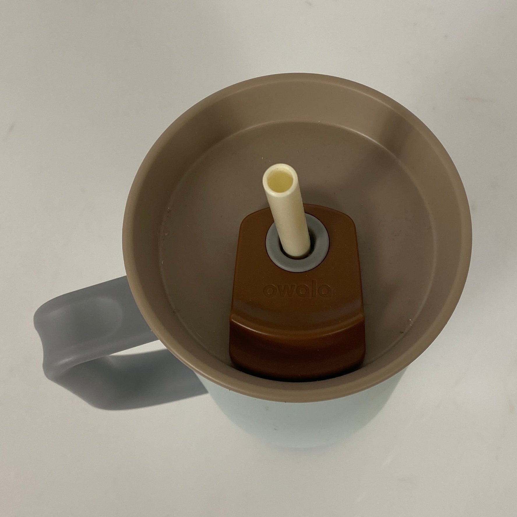 Owala Light Blue and Tan Tumbler 40 oz