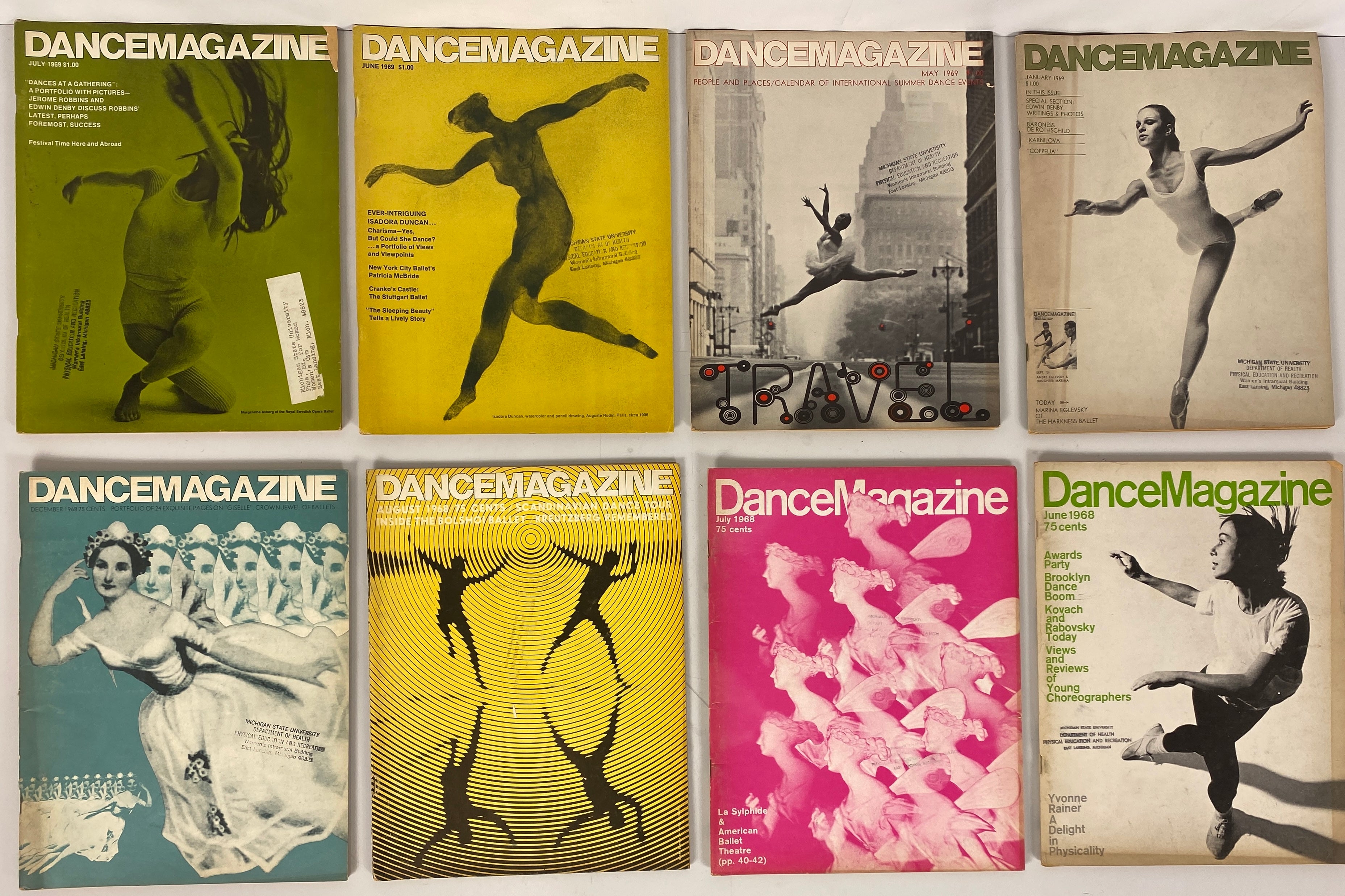 Dance Magazine Lot of 21 1963-1969