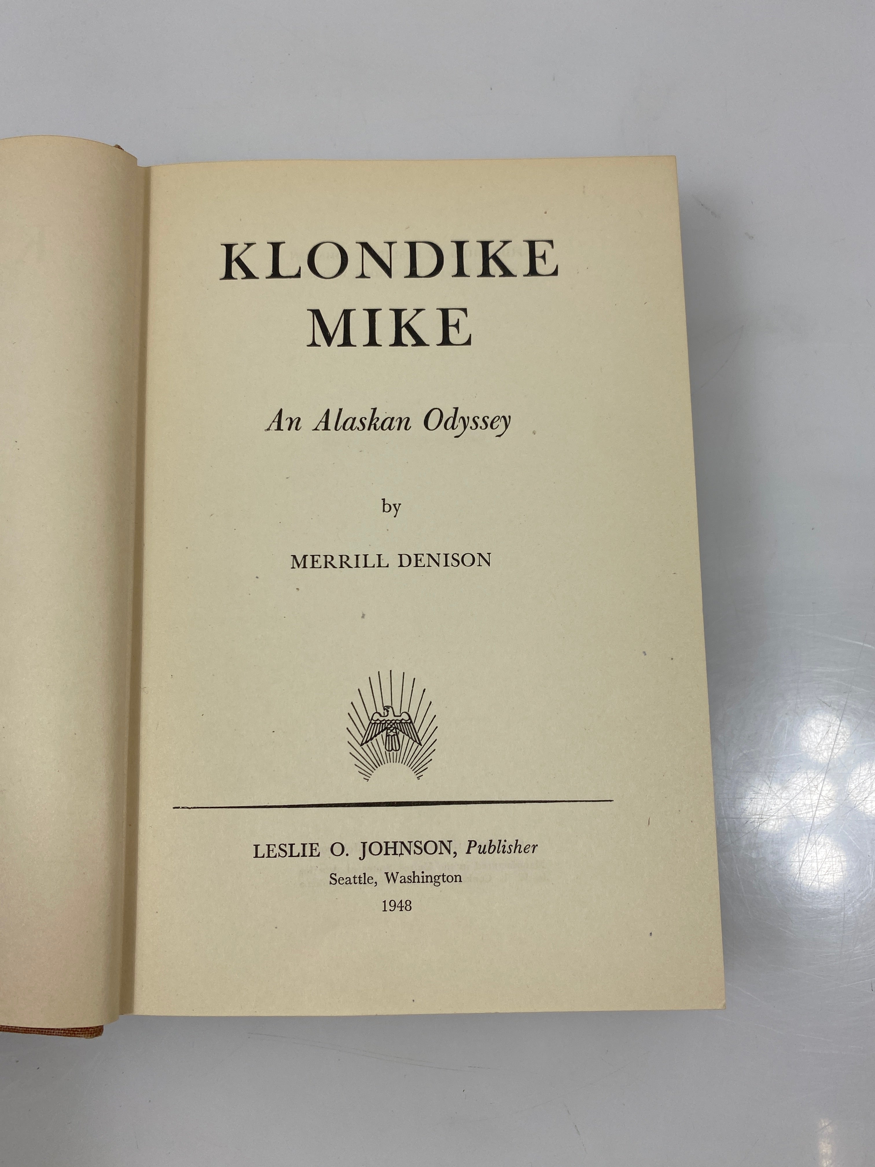 Klondike Mike an Alaskan Odyssey by Denison 1948 HCDJ