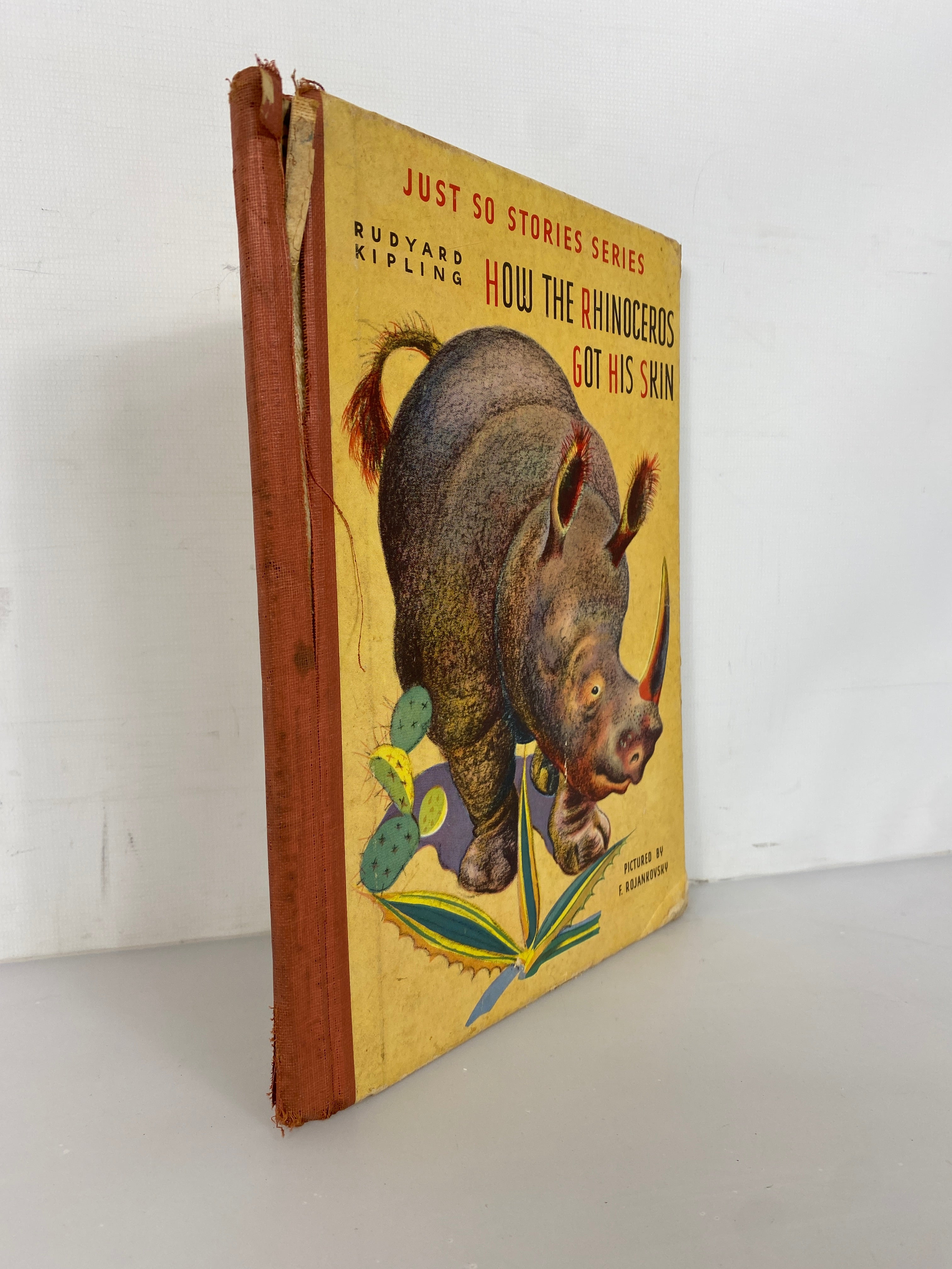 How the Rhinoceros Got His Skin Rudyard Kipling 1942 Vintage HC