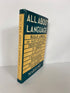 All About Language by Mario Pei 1954 9th Printing Vintage HC DJ