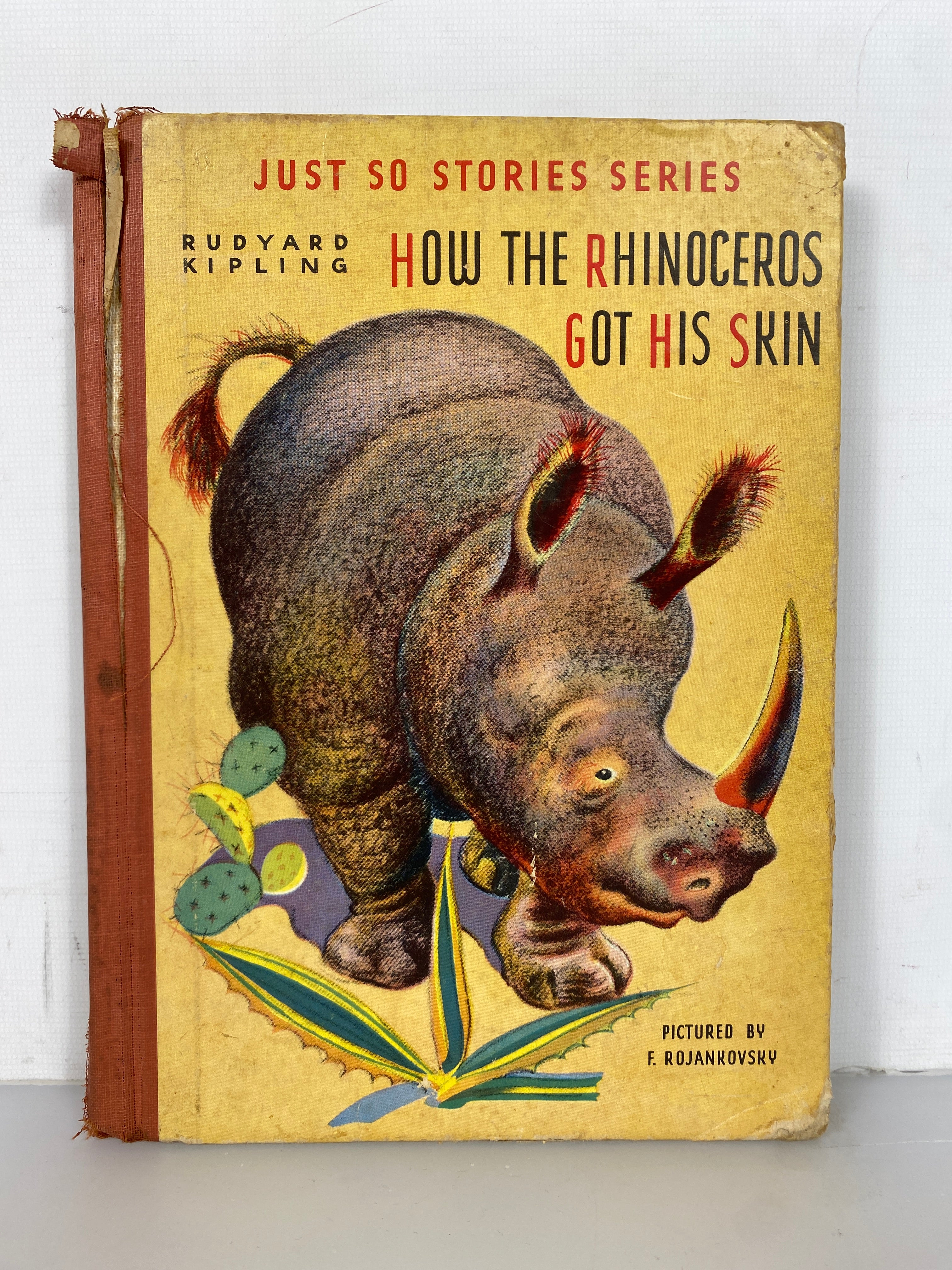 How the Rhinoceros Got His Skin Rudyard Kipling 1942 Vintage HC