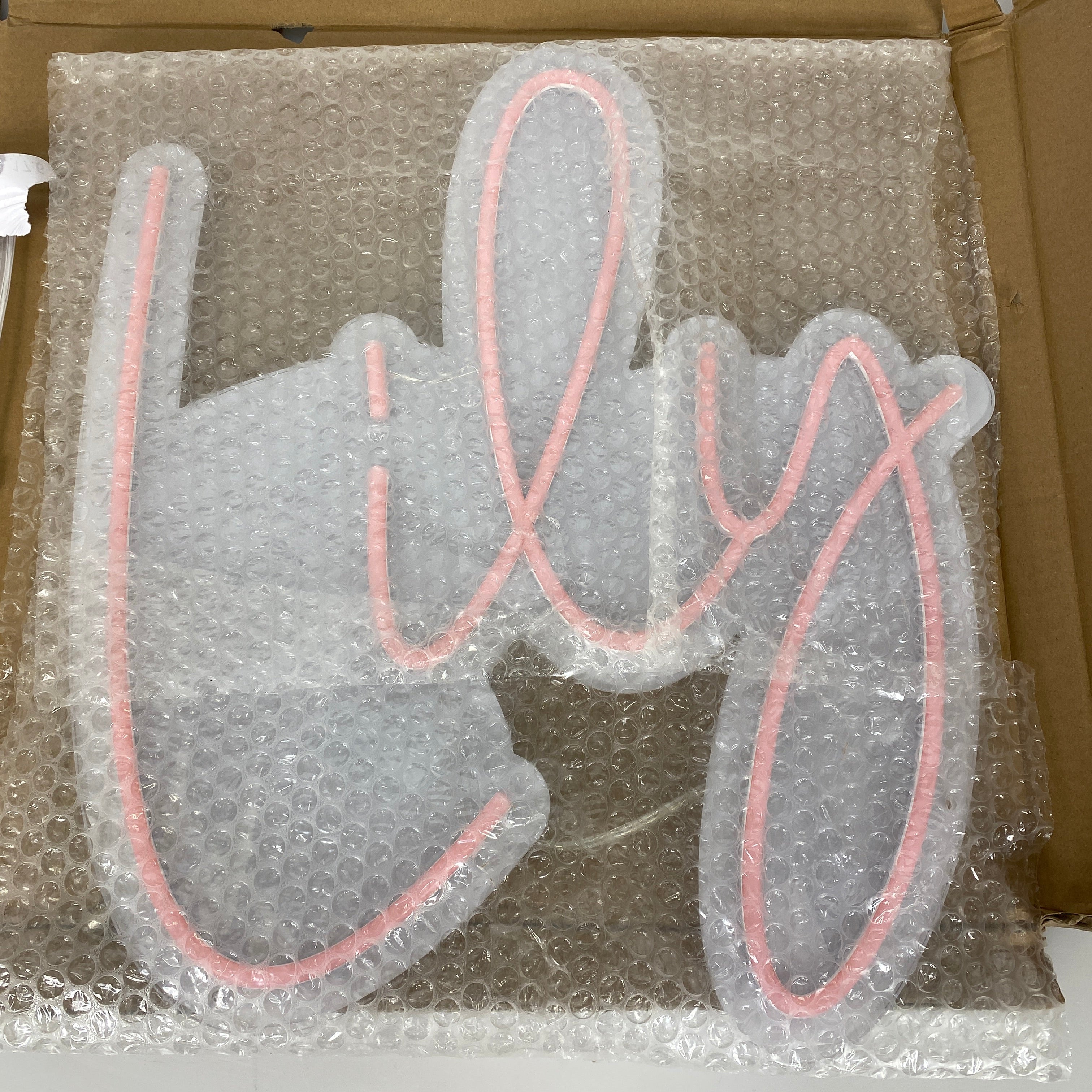 "Lily" Personalized Neon Pink Sign *New*