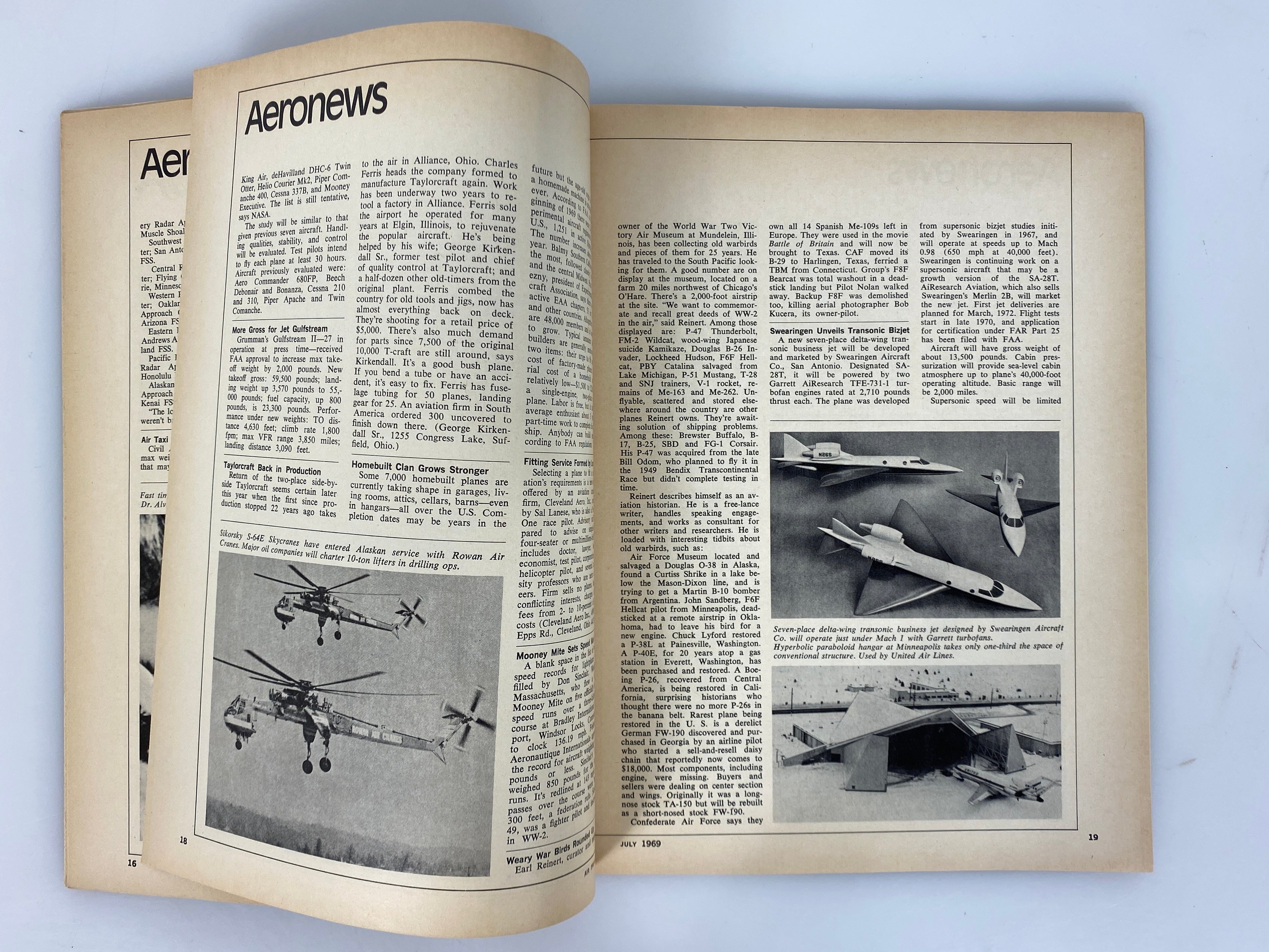 Lot of 22 Vintage Air Progress Magazines 1969-1970