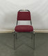 Red Upholstered Metal Chair