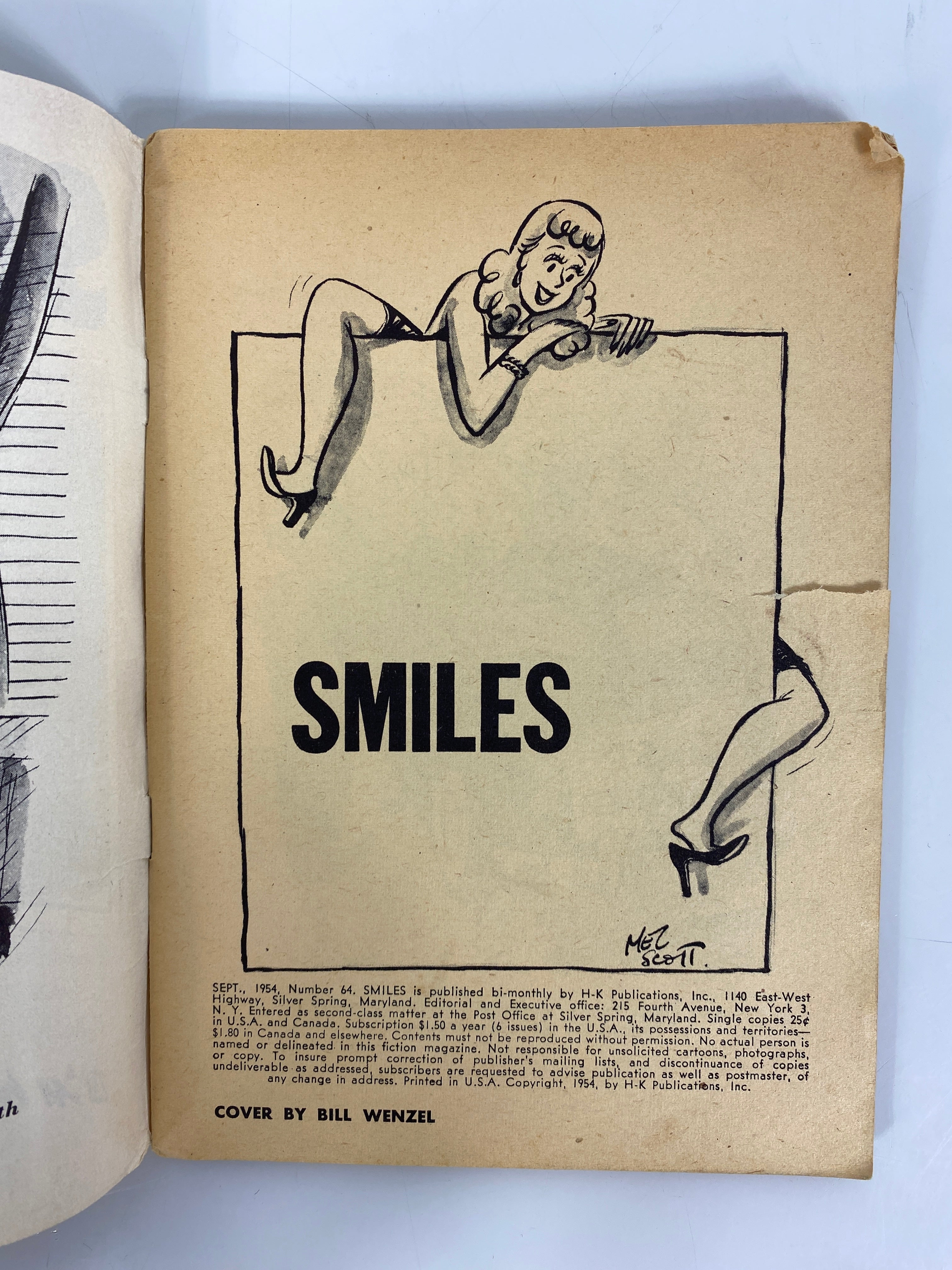 Smiles Humor Magazine #64 September 1954