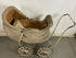 Antique White Wicker Woven Baby Carriage