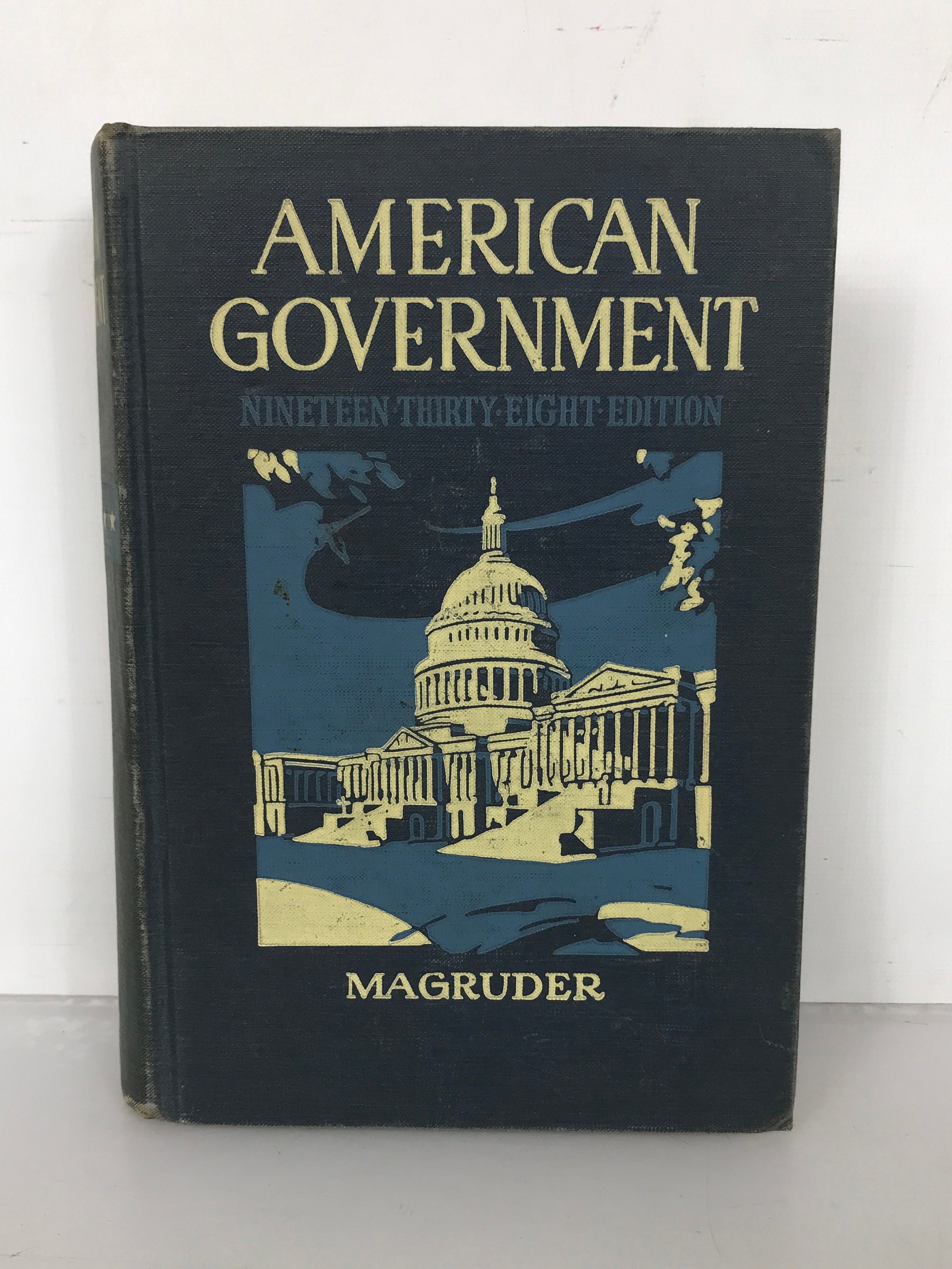 American Government 1938 Edition Frank Magruder 1938 HC