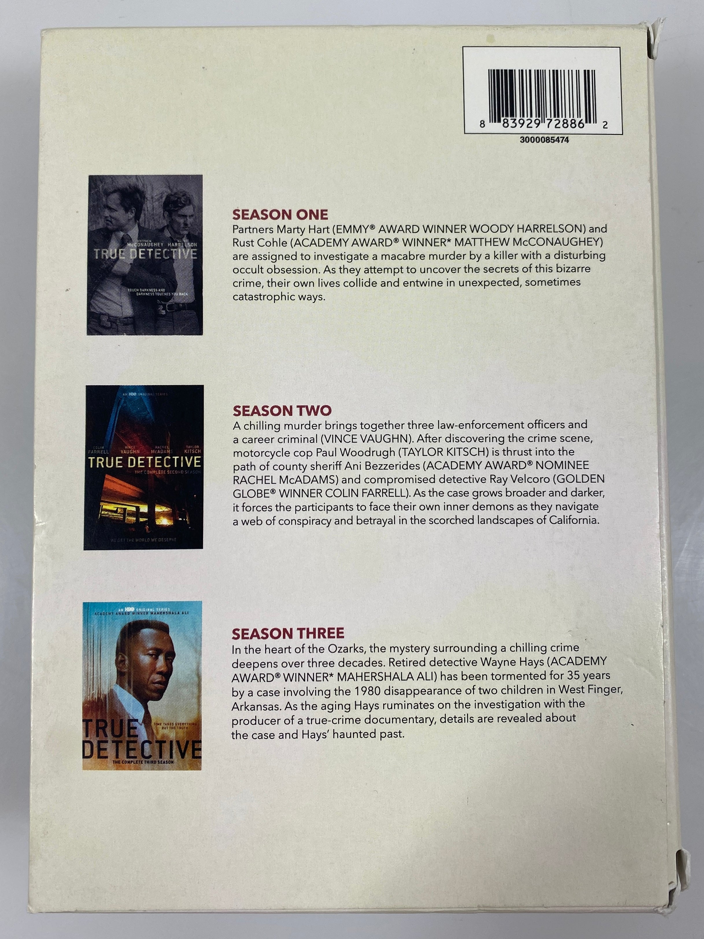 True Detective: The Complete Seasons 1-3 DVDs