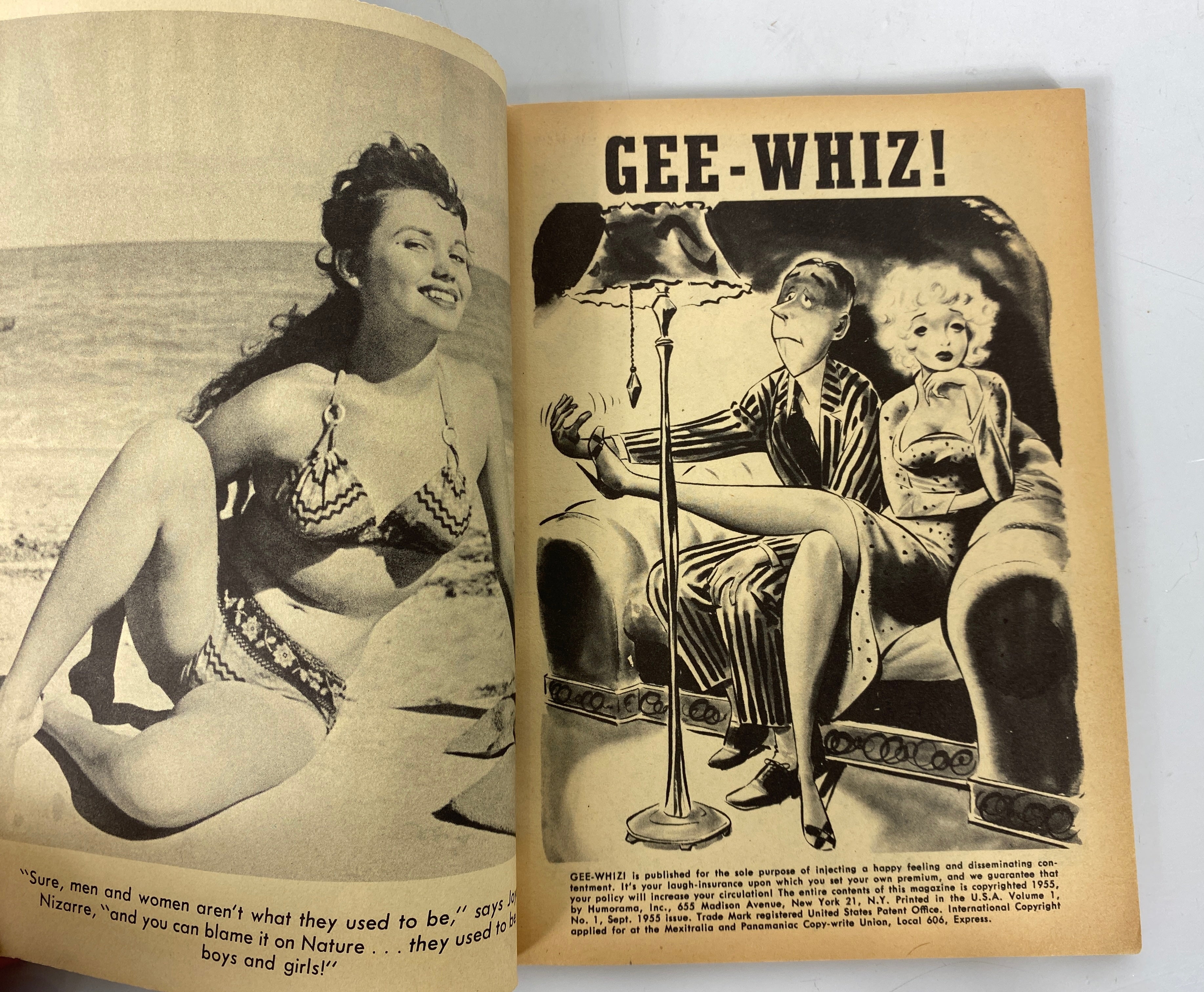 Gee-Whiz Humor Magazine Vo. 1 No. 1 Sept 1955