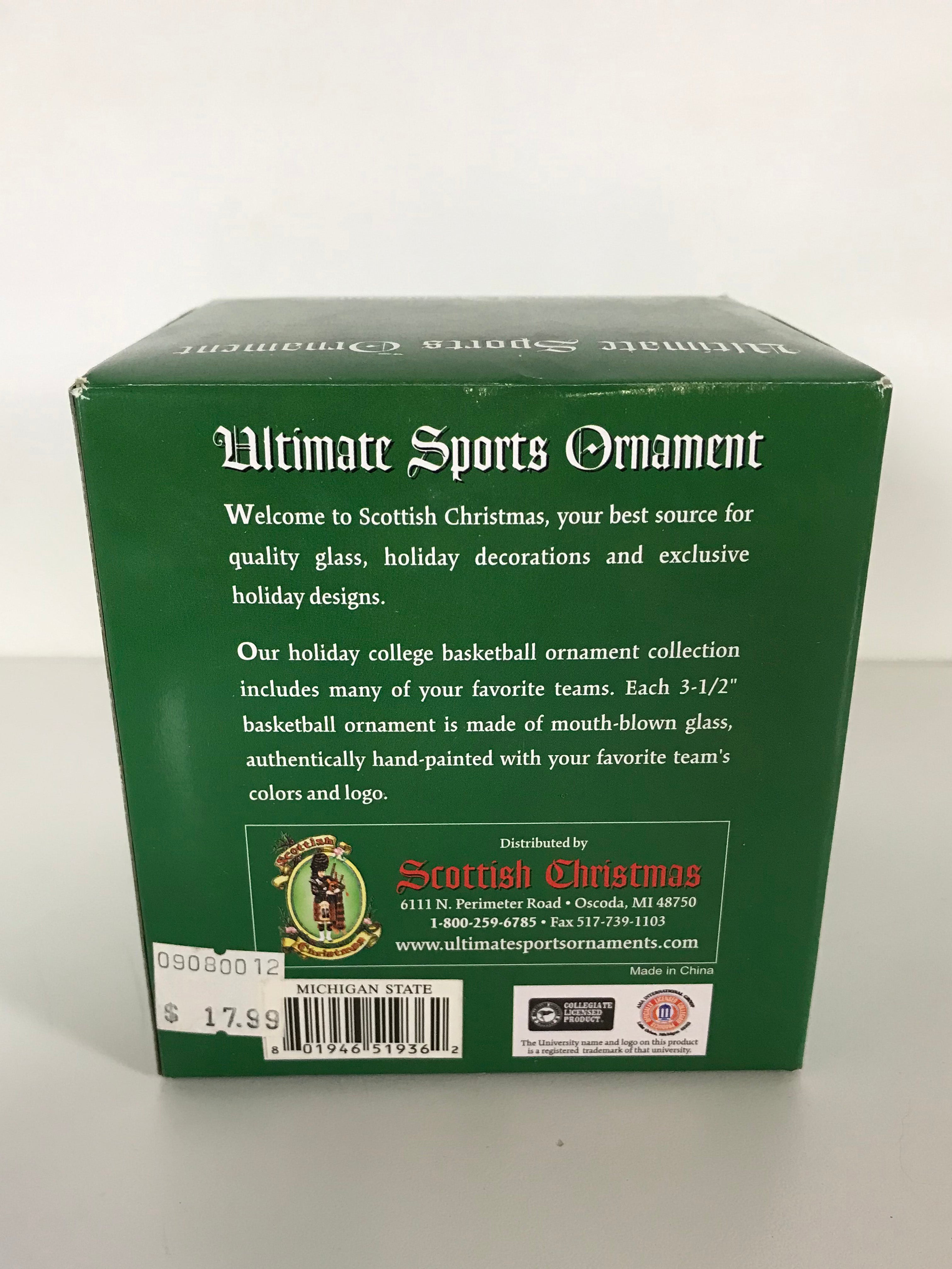 Ultimate Sports Michigan State Christmas Ornament