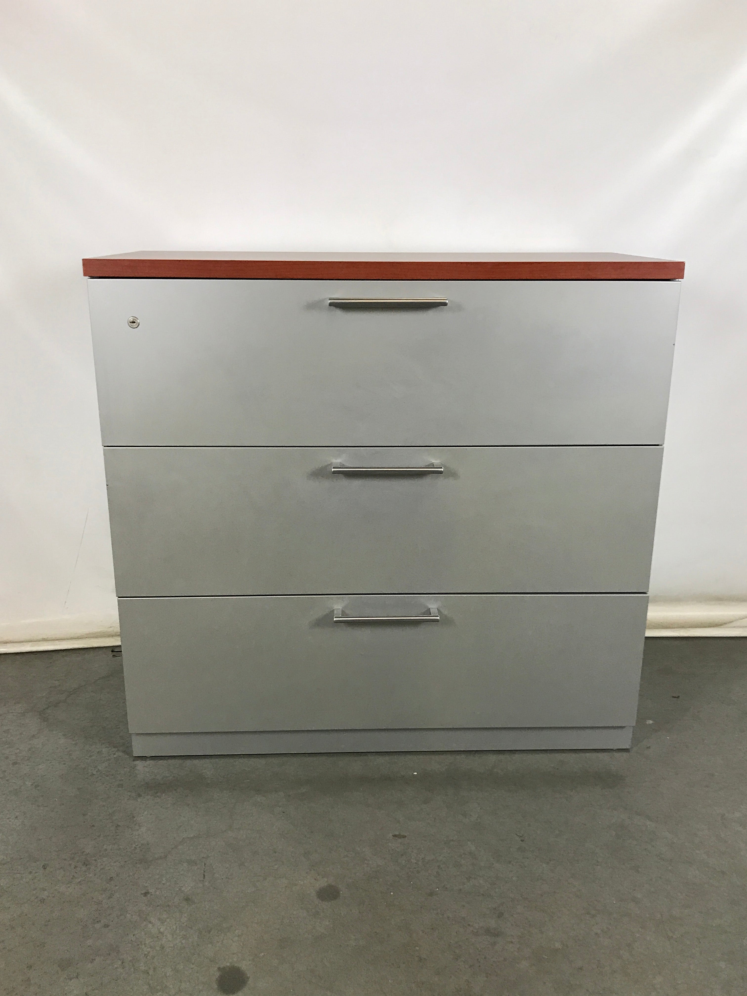 Steelcase Gray Metal Lateral File Cabinet