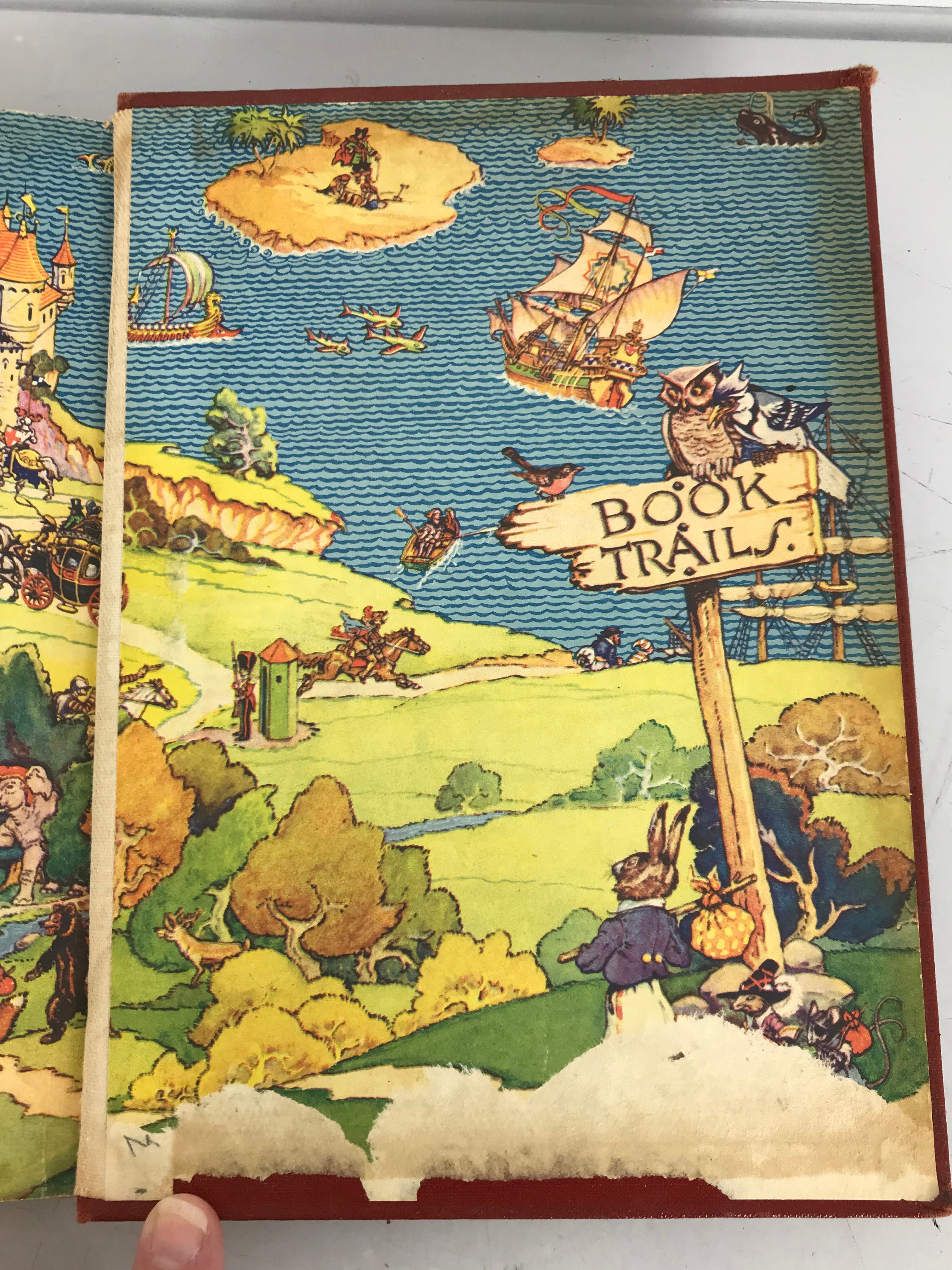Book Trails for Baby Feet 1946 Lot of 6, 1-4, 7, 8