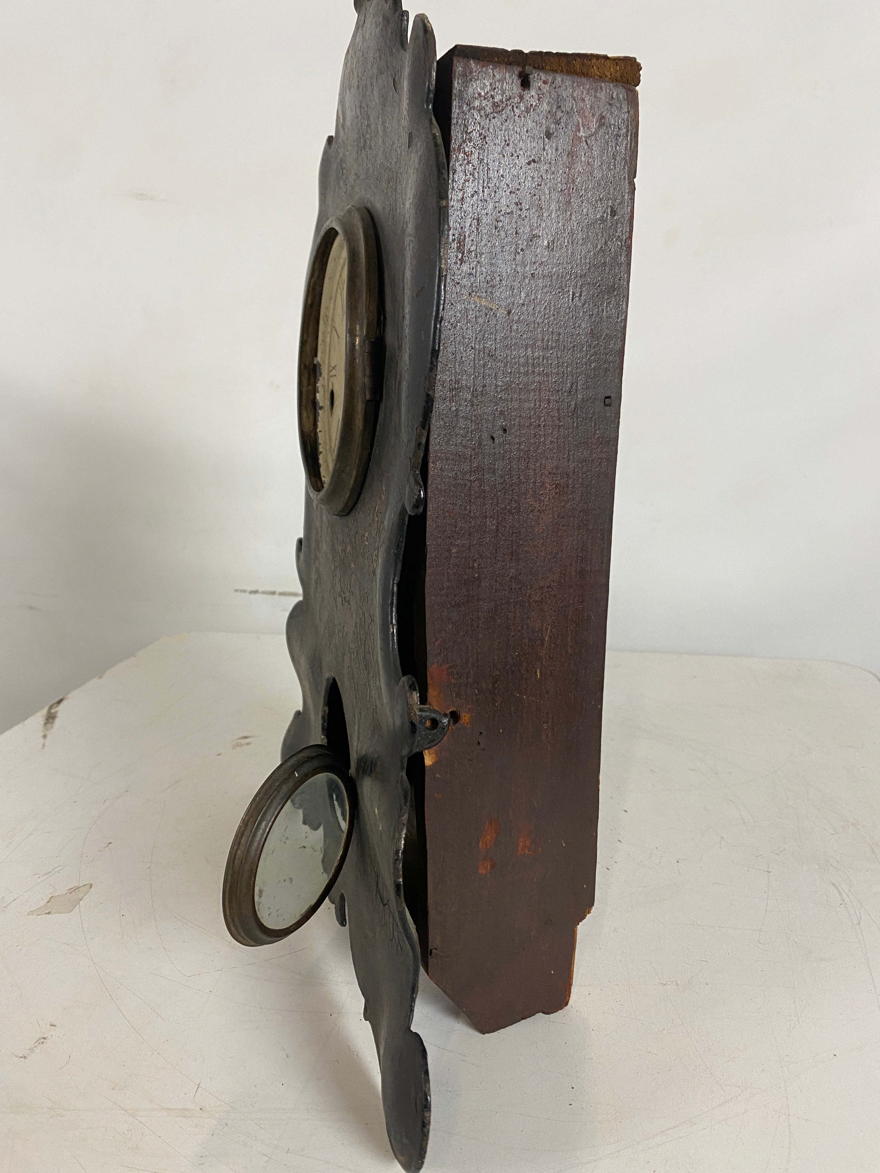 Antique Floral Designed Mantel Clock