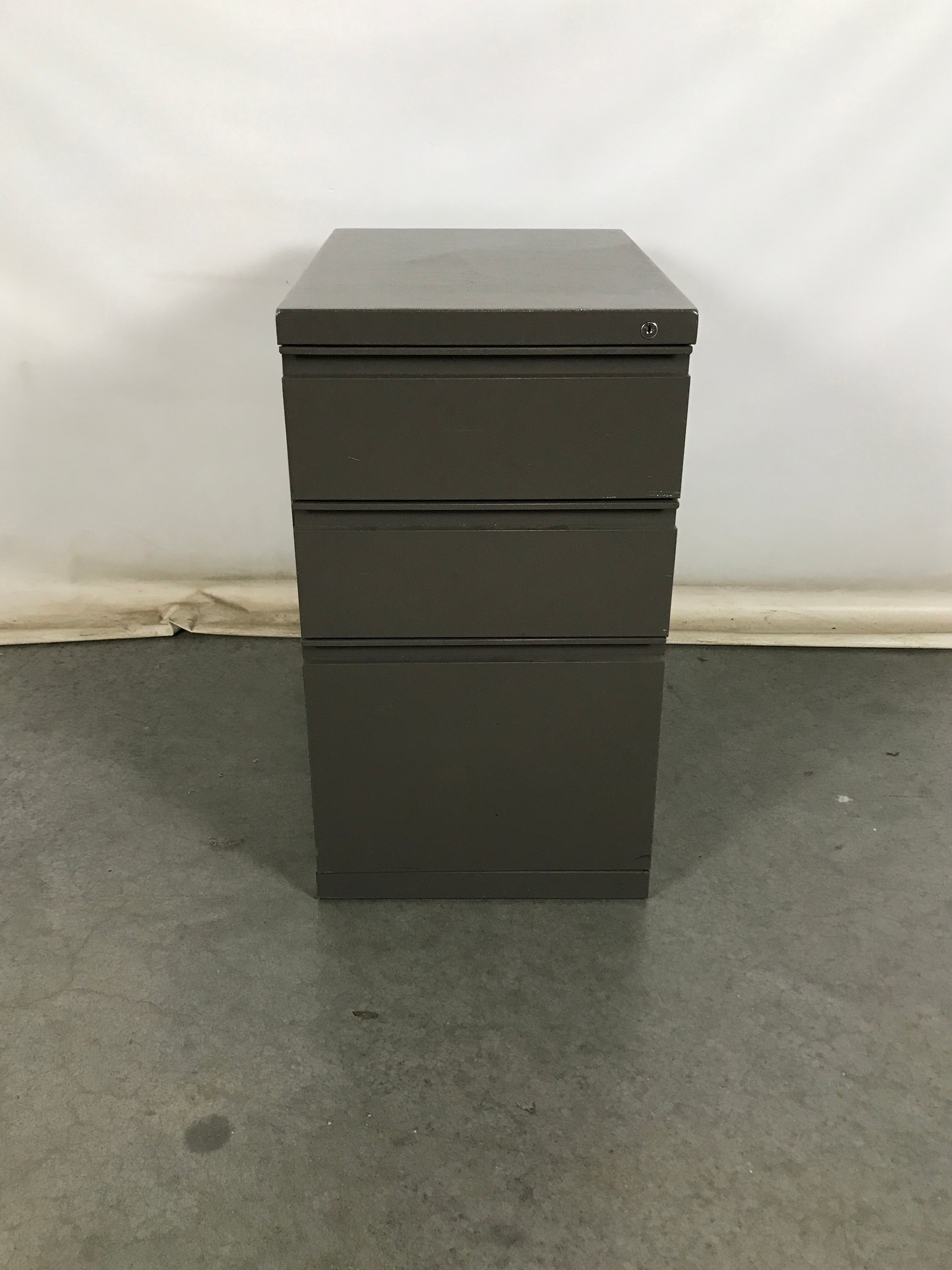 Meridian Dark Grey Metal File Cabinet
