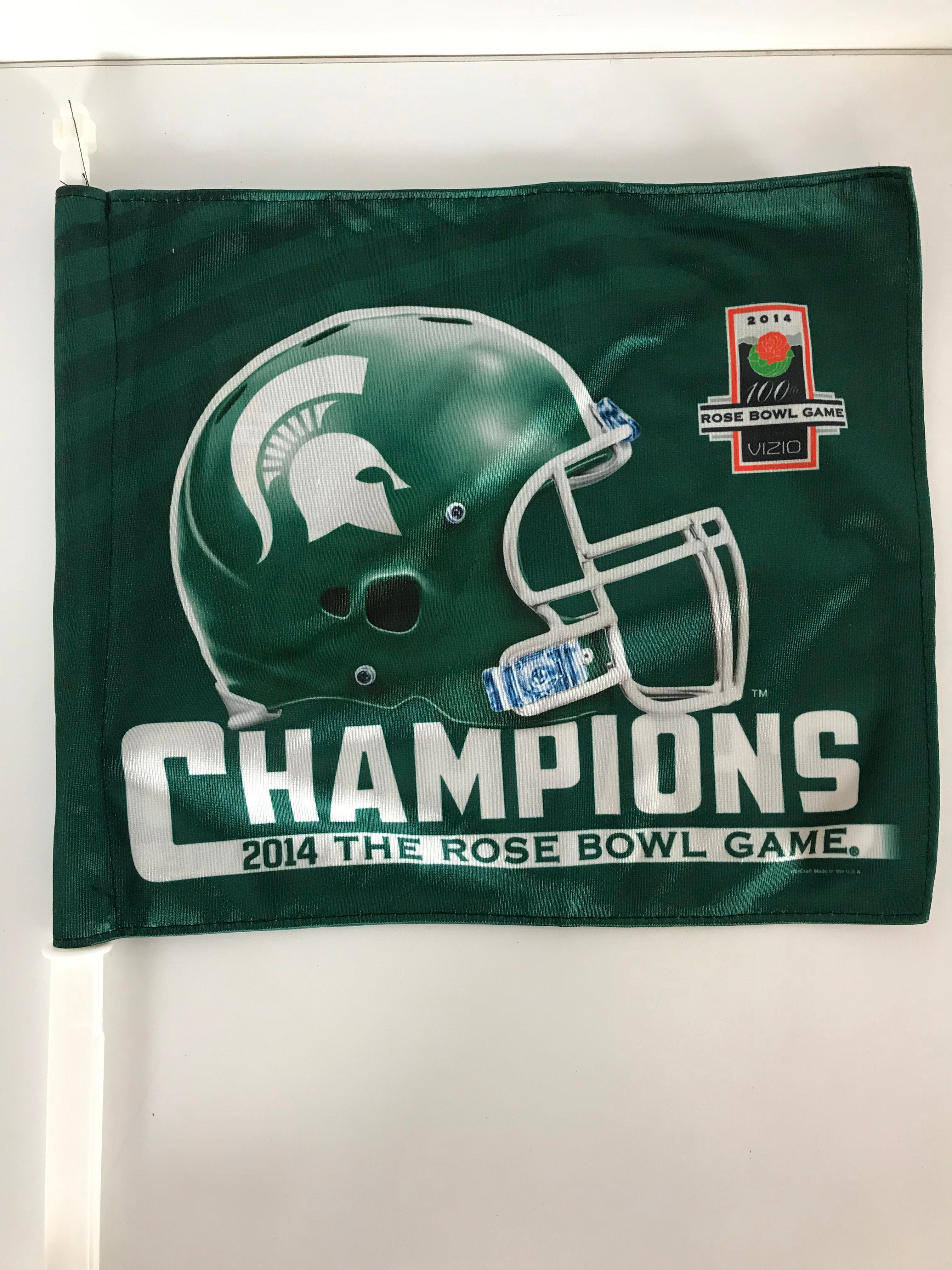 Michigan State 2014 Rose Bowl Car Window Flag