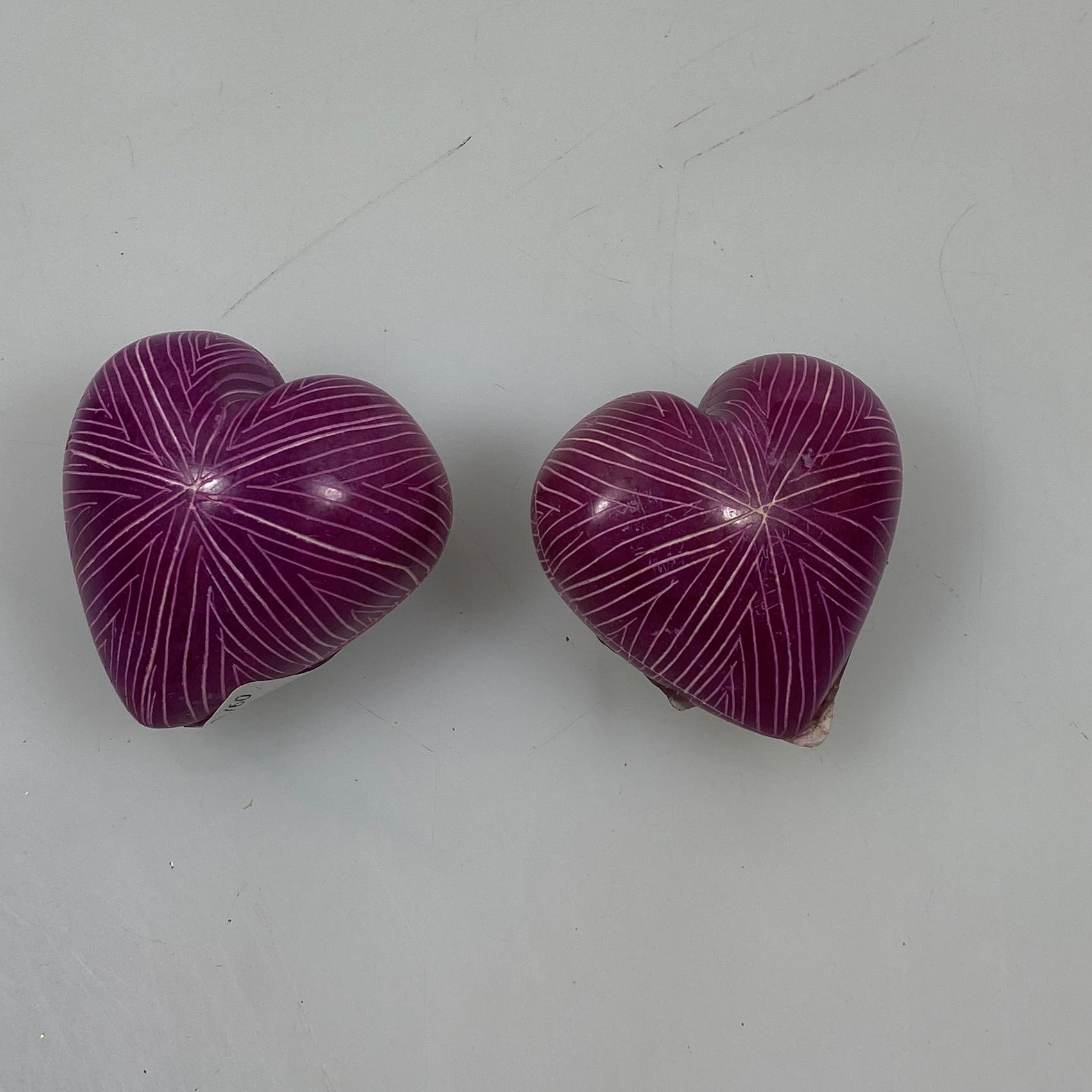 Purple Heart Decorative Home Decor - Handmade Floral Line Design