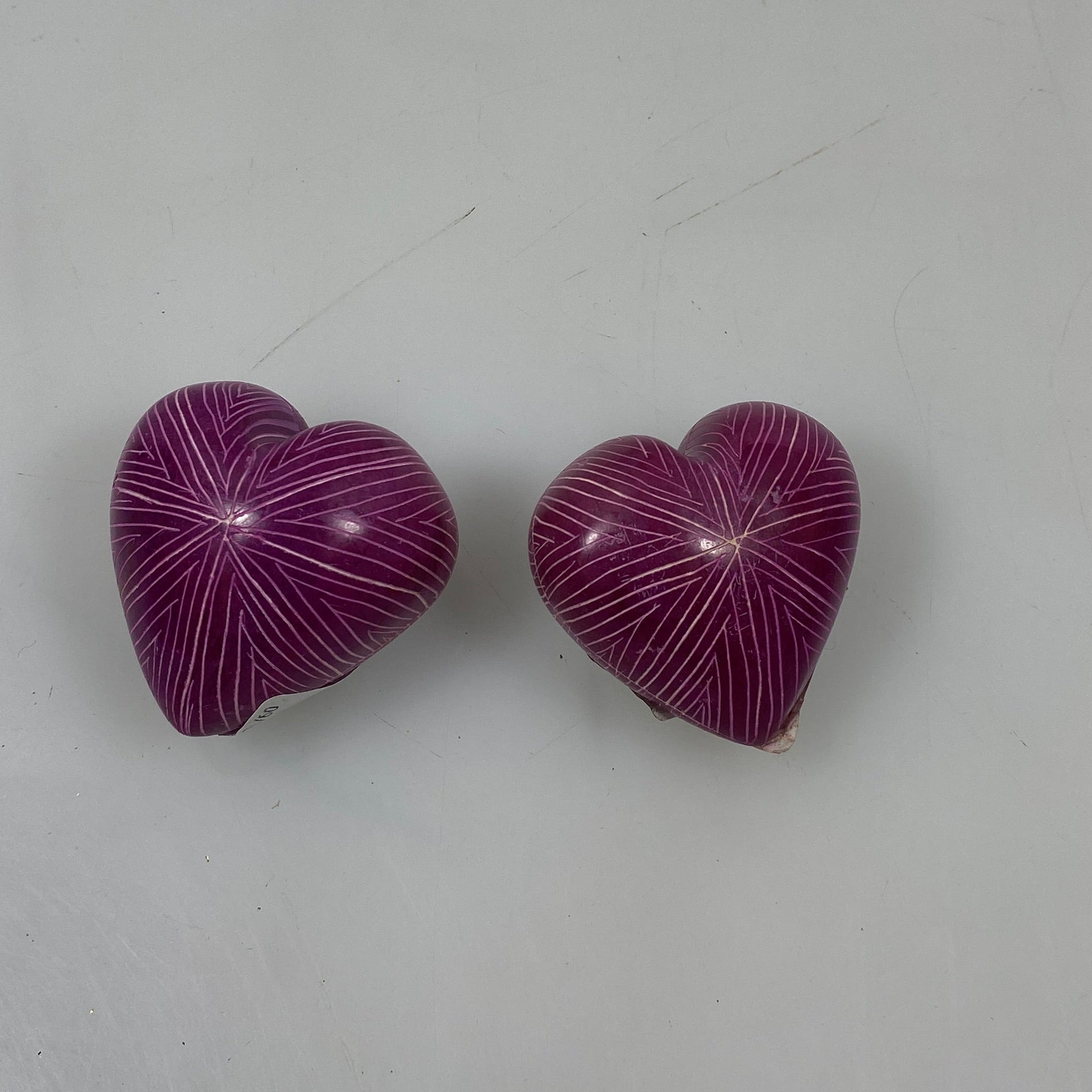 Purple Heart Decorative Home Decor - Handmade Floral Line Design