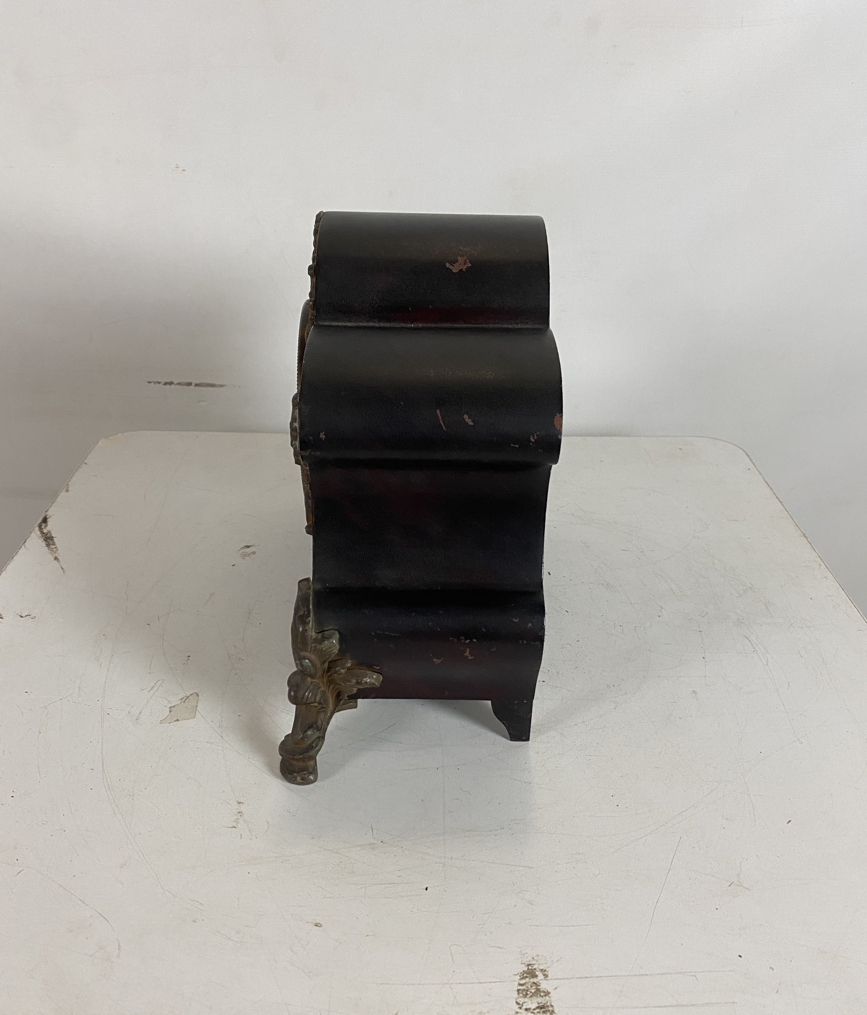 Ansonia Clock Co. Victorian Ormolu Cast Iron Mantel Clock