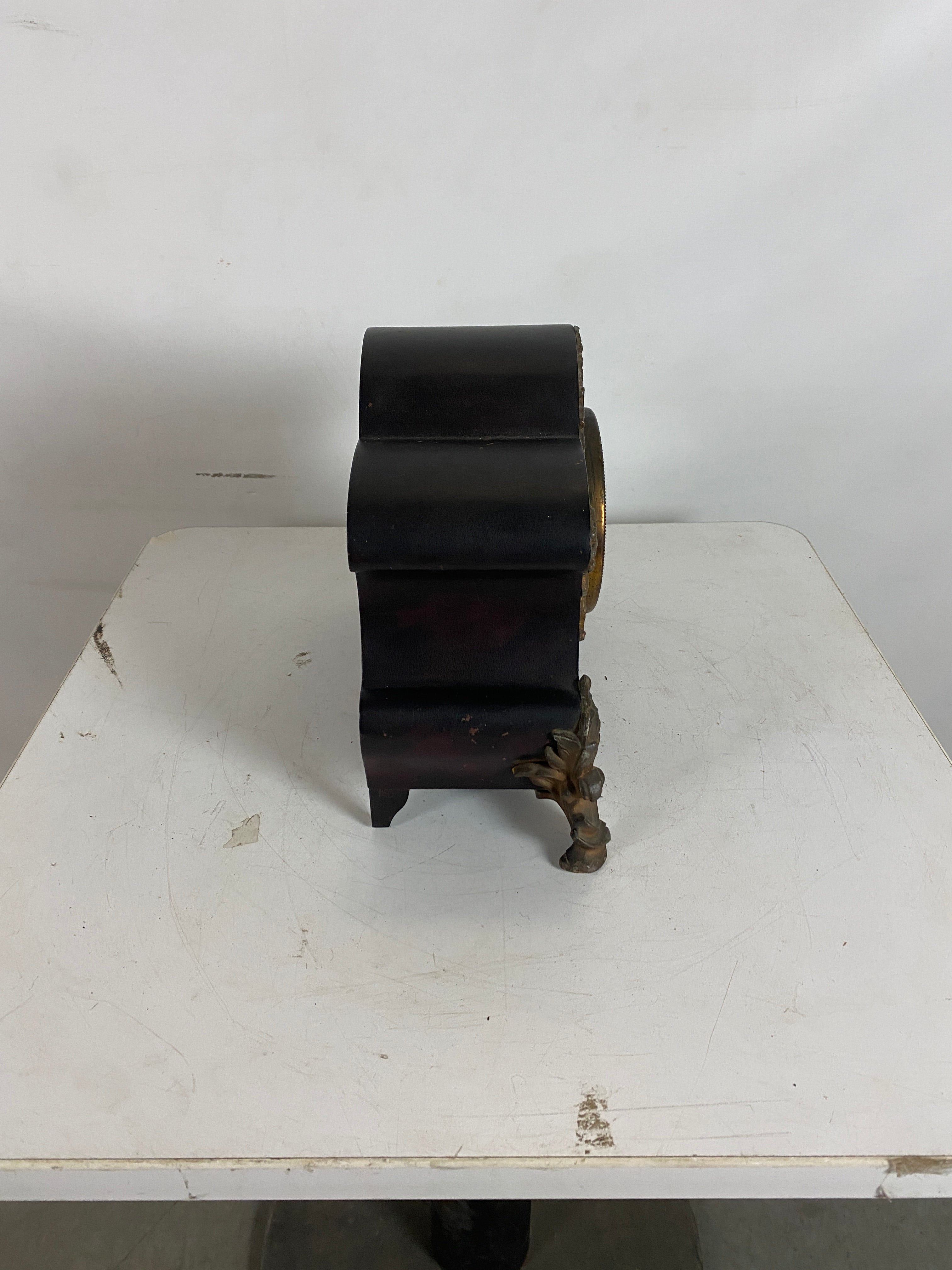 Ansonia Clock Co. Victorian Ormolu Cast Iron Mantel Clock