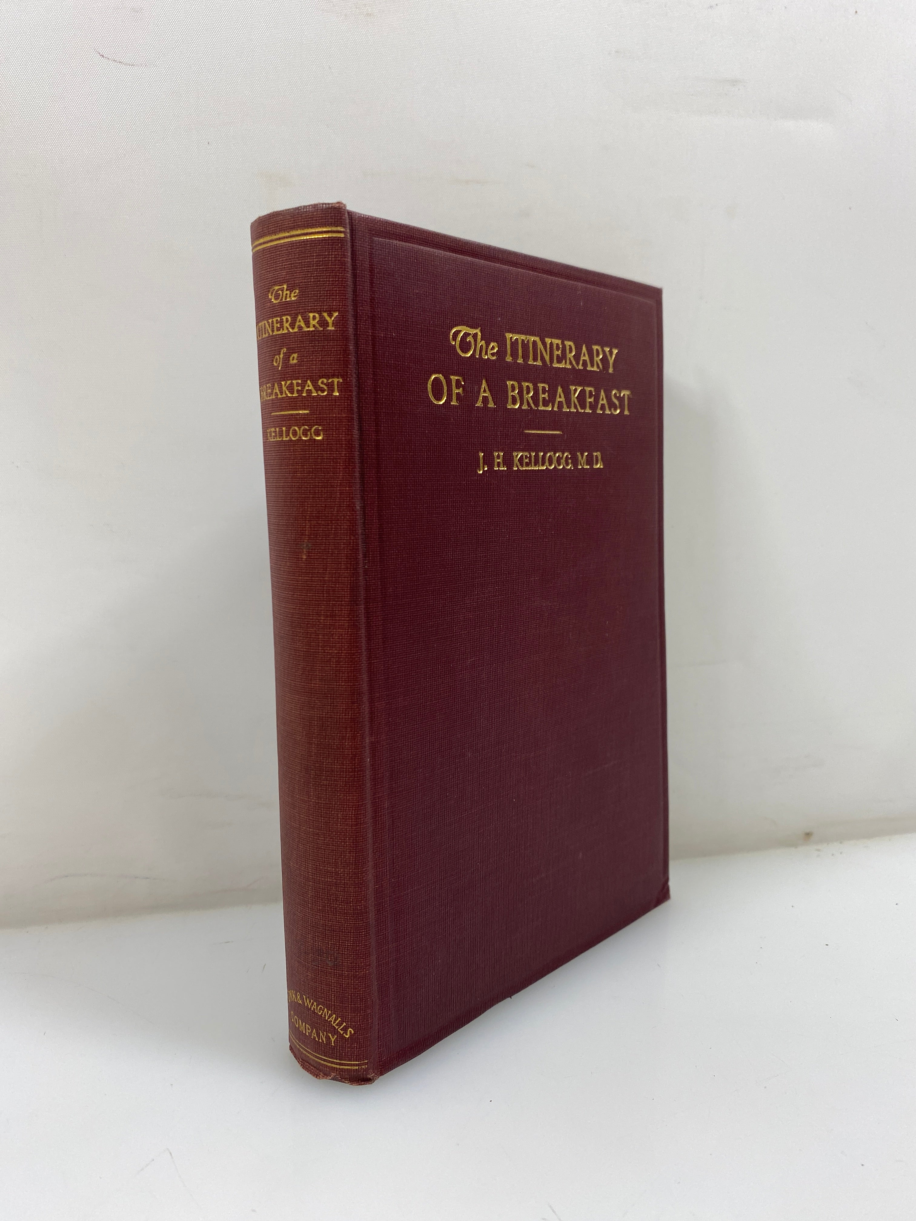 The Itinerary of a Breakfast by Kellogg Ex-library 1923 HC *Signed*