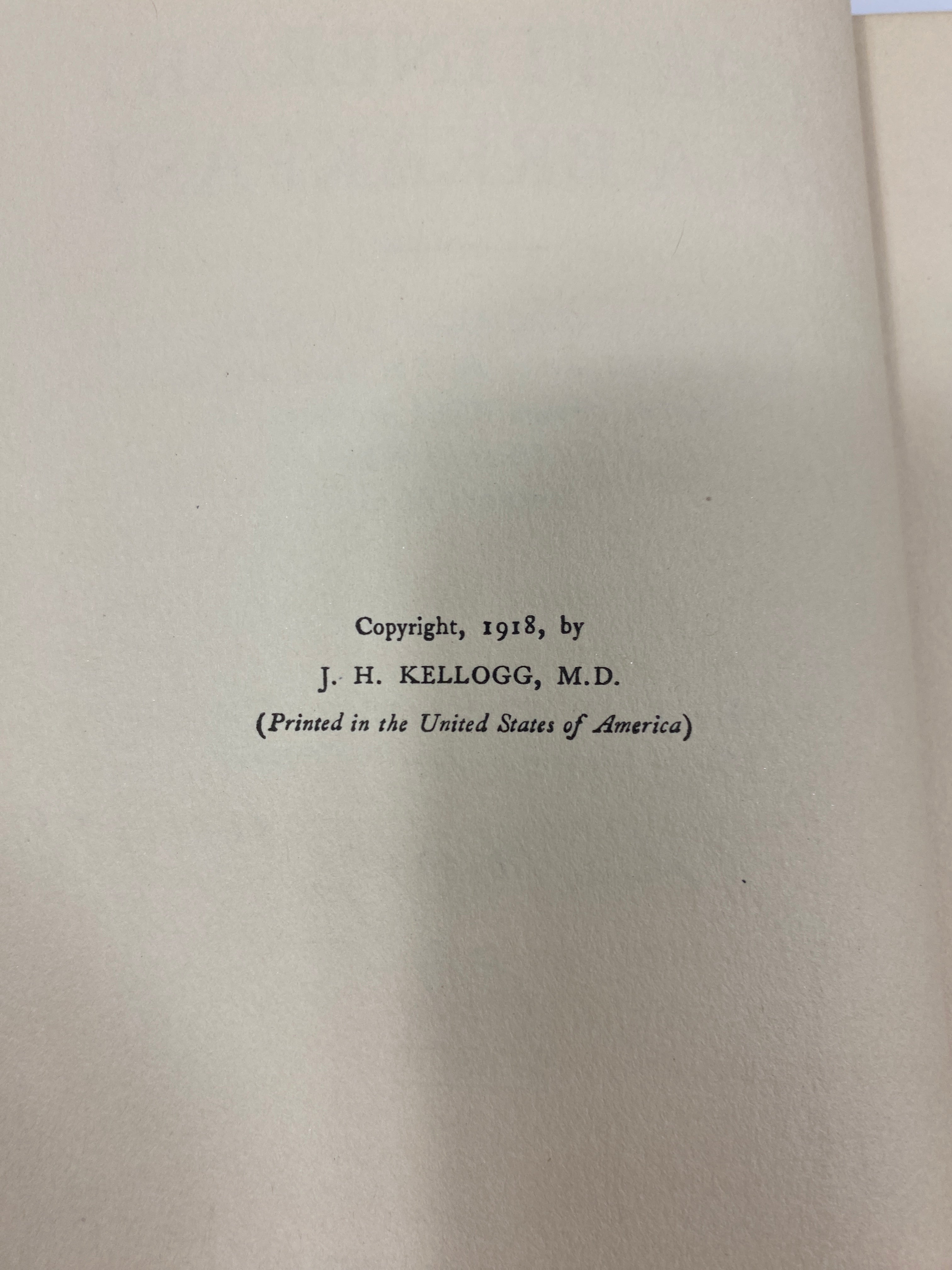 The Itinerary of a Breakfast by Kellogg Ex-library 1923 HC *Signed*