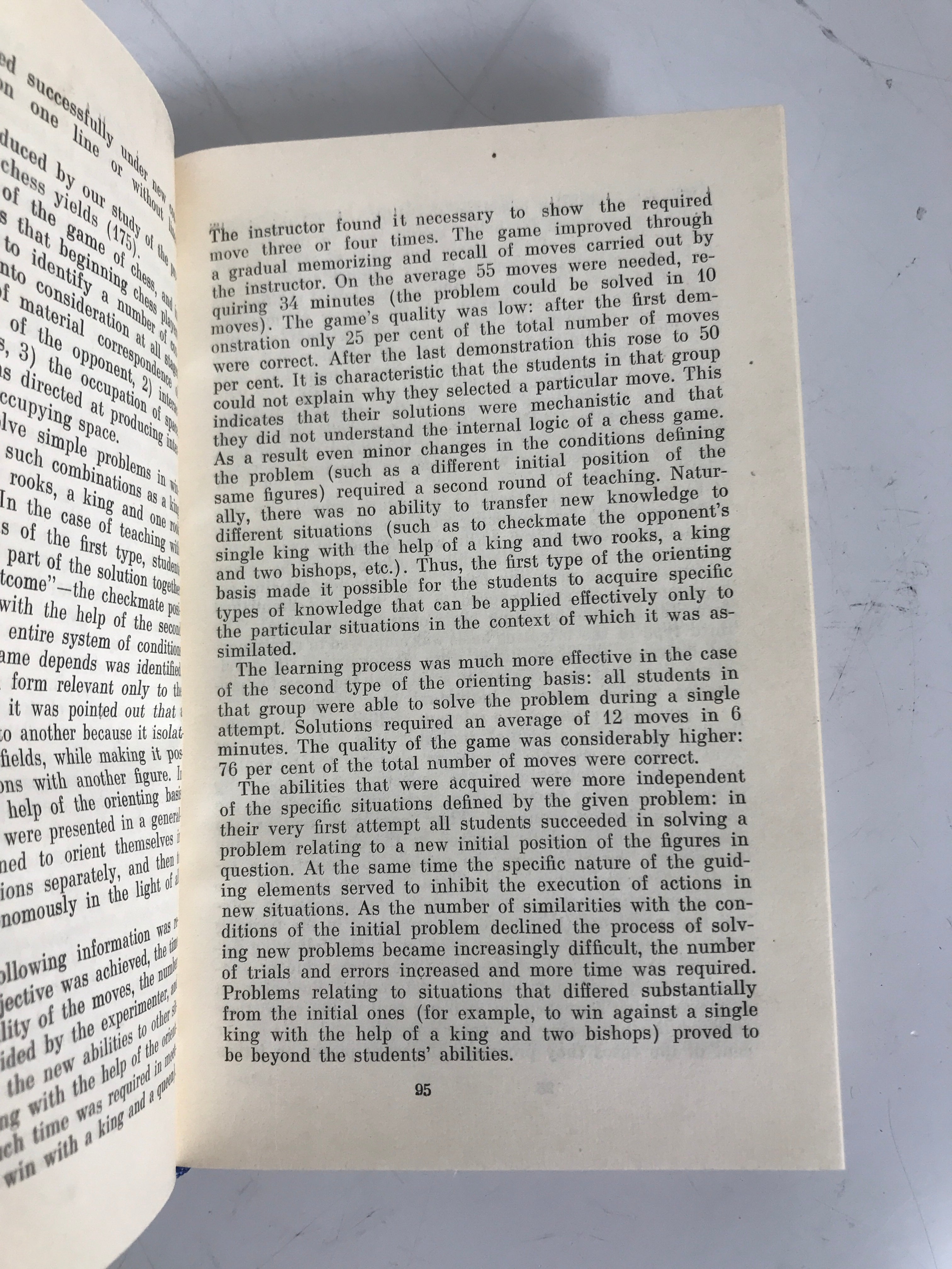 The Psychology of Learning Nina Talyzina 1981 1st Print HCDJ