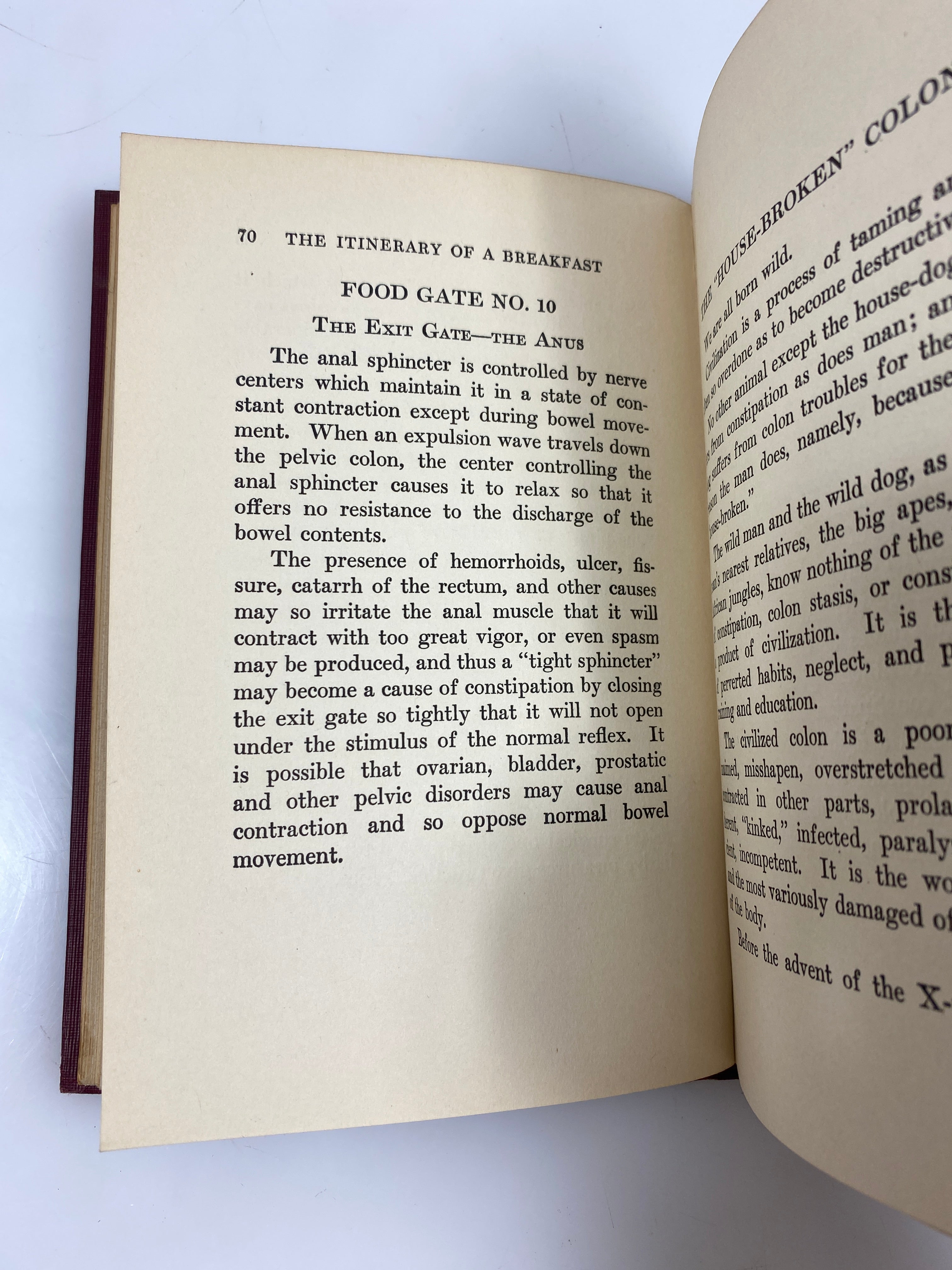 The Itinerary of a Breakfast by Kellogg Ex-library 1923 HC *Signed*