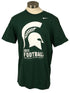Nike Green Michigan State 2011 Football T-Shirt Men's Size L