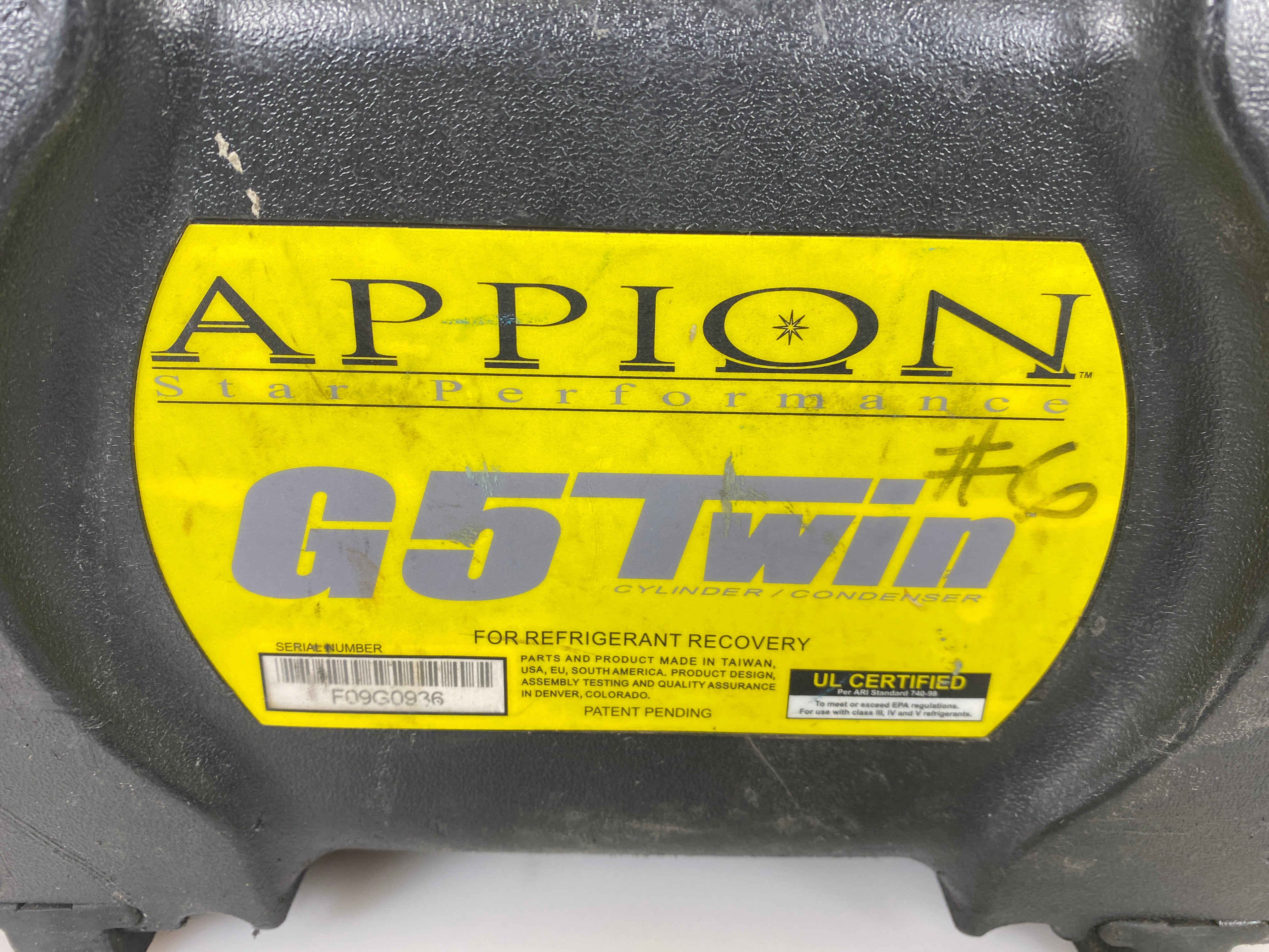 Appion G5 Twin Cylinder Condenser/Refrigerant Recovery