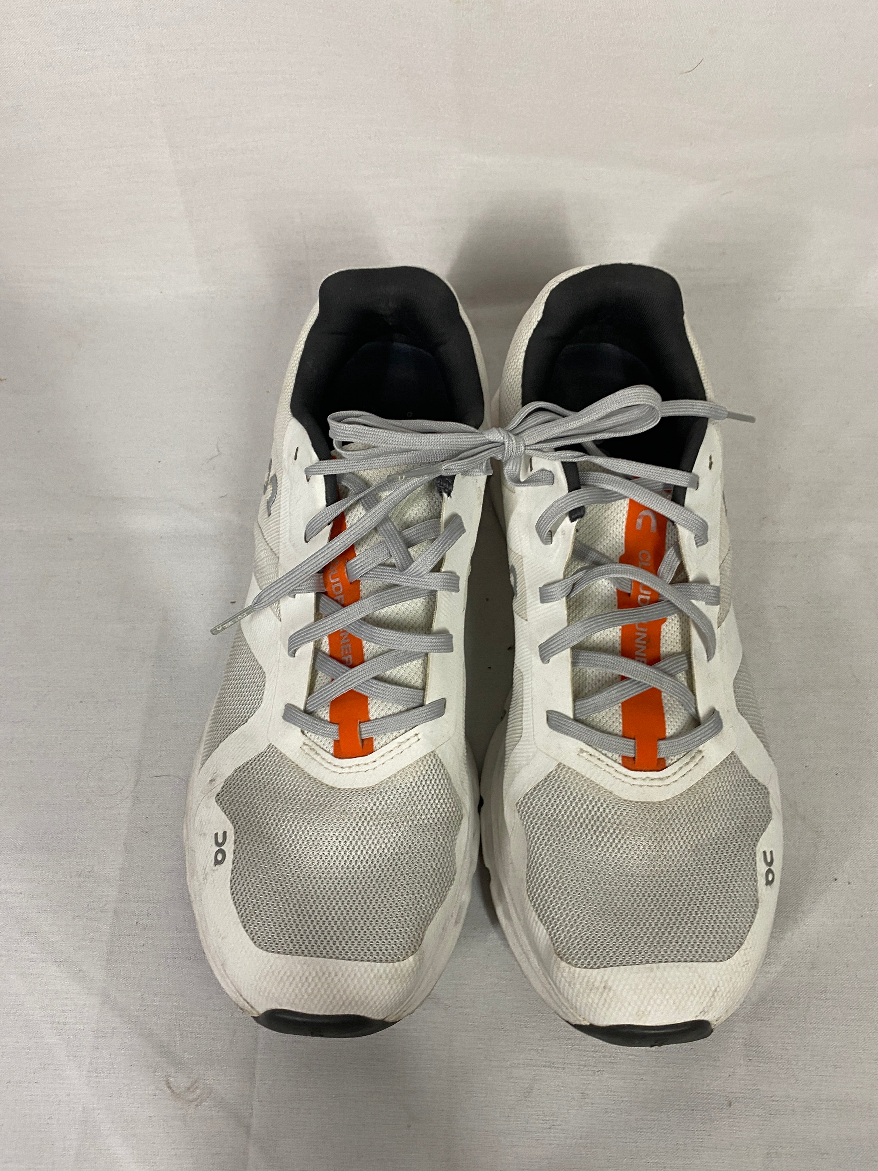 ON Men's Cloudrunner Running Shoes in White/Flame Men's Size 10