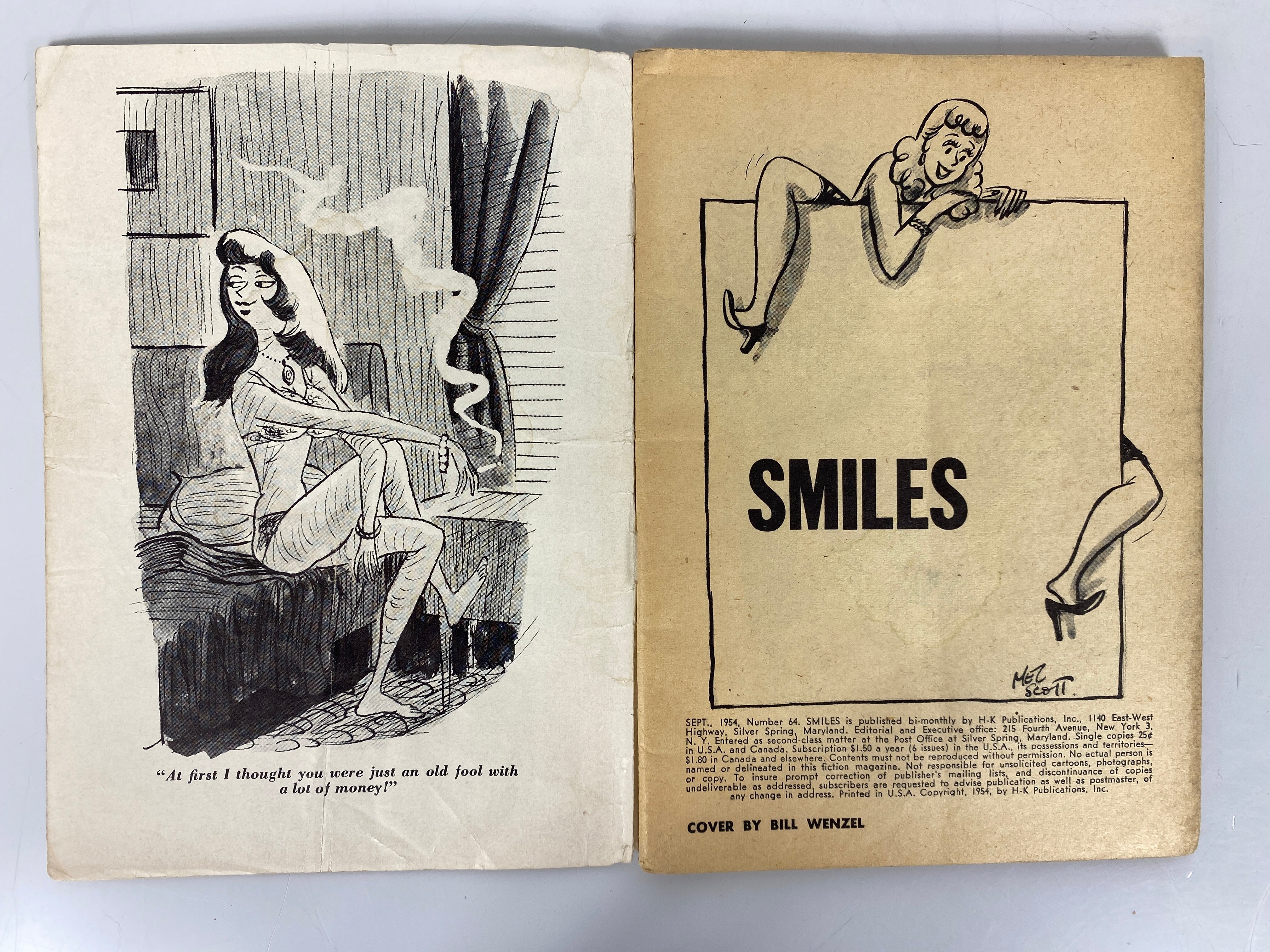 Smiles Humor Magazine #64 September 1954