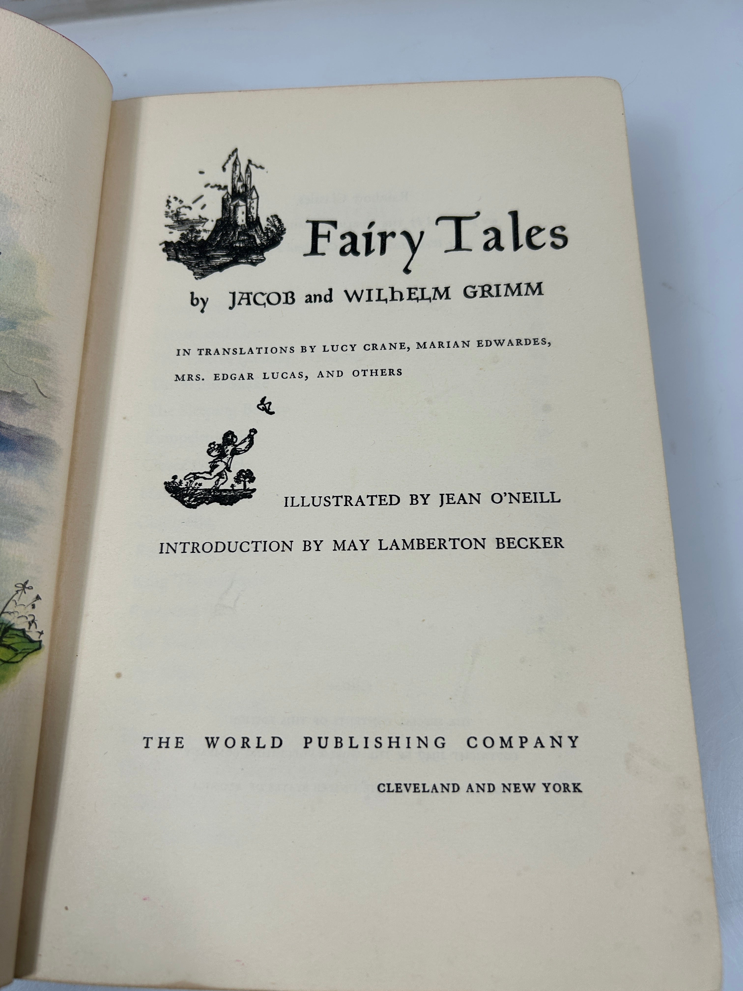 Fairy Tales by the Bros Grimm World Publishing Press/Rainbow Classics 1947 HC