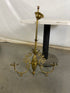 Antique Kvitz Farmhouse Brass Gas Light Fixture