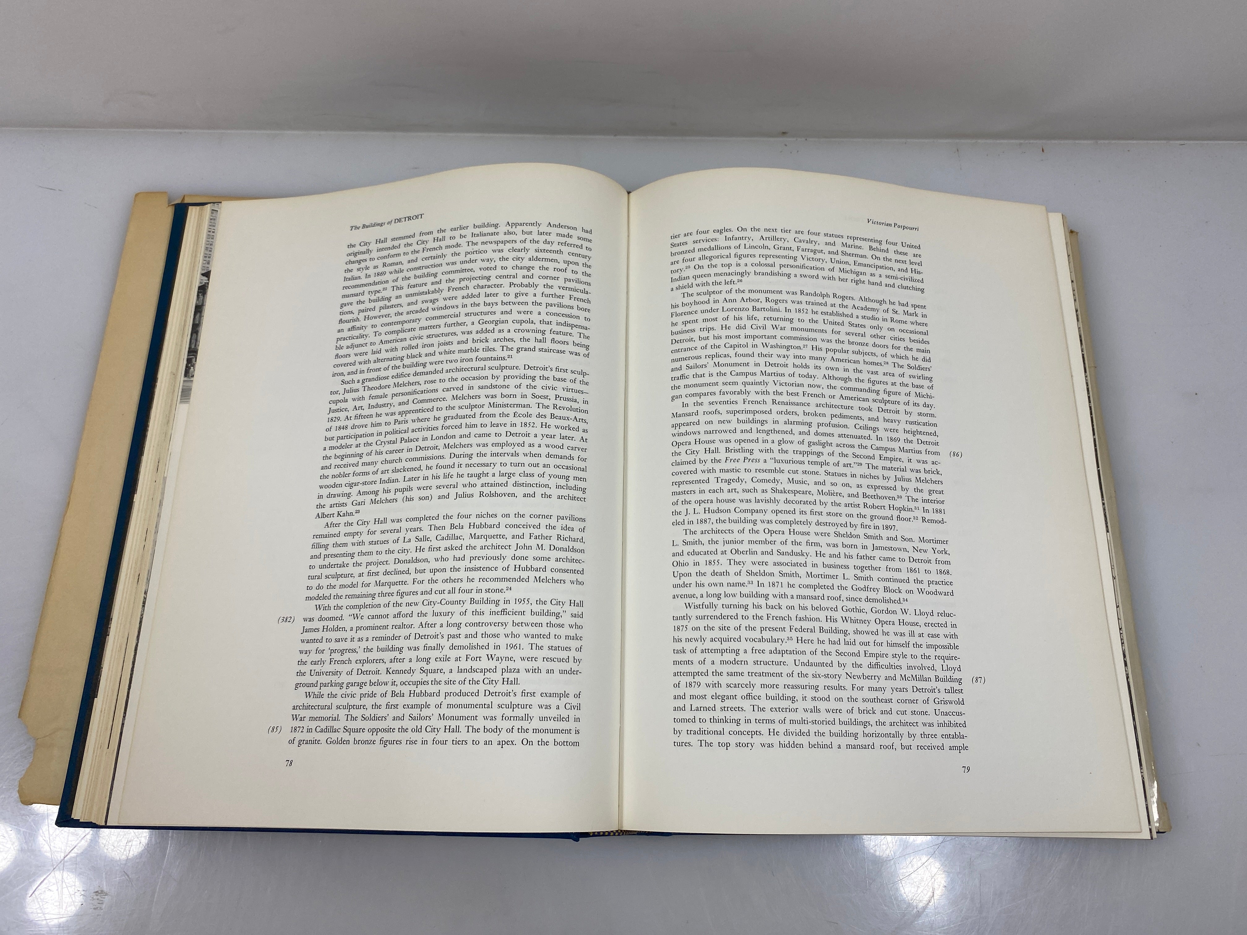 The Buildings of Detroit by Ferry Wayne State University Press 1968 HCDJ