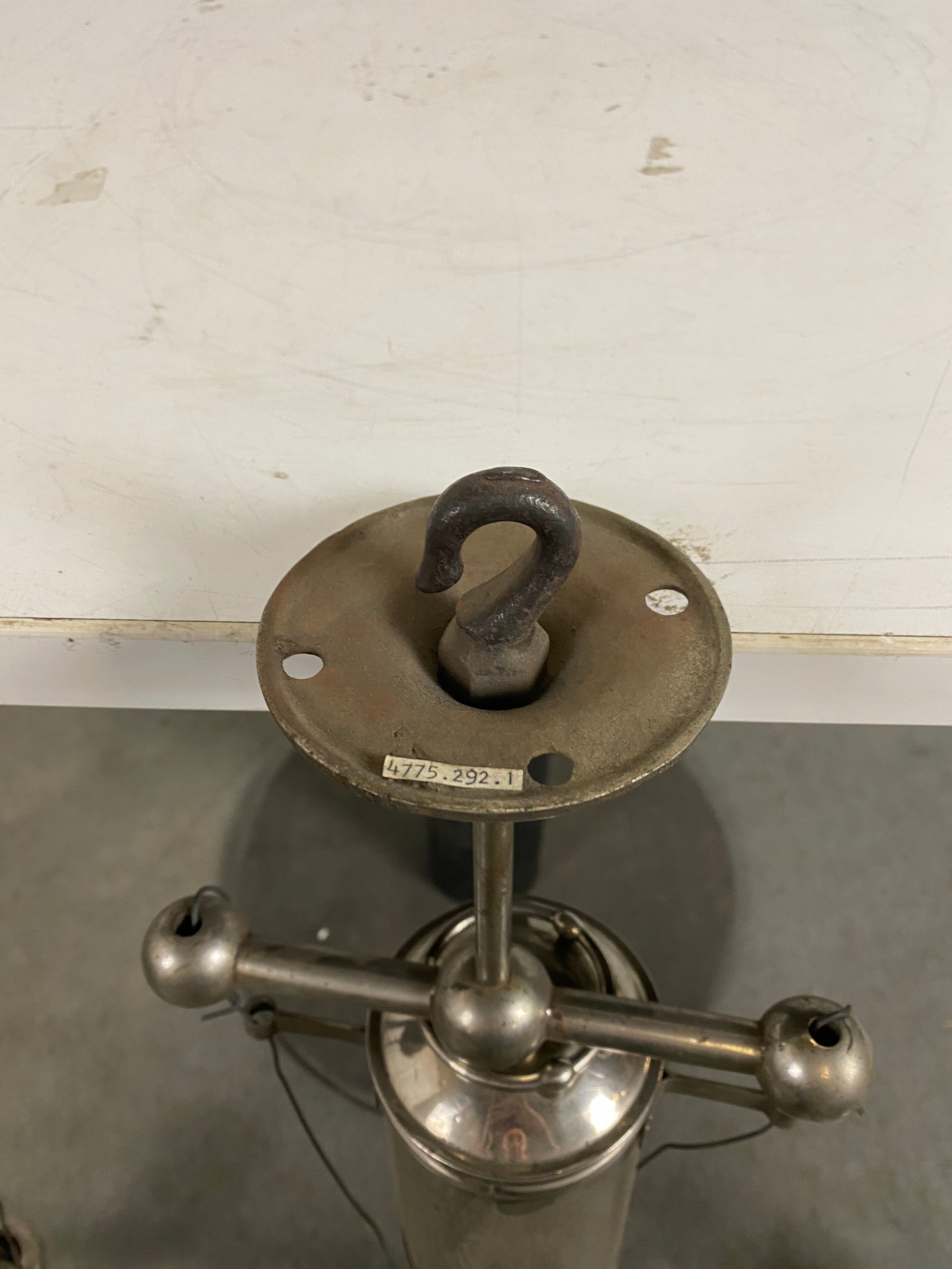 Antique Hydro-Carbon Two Light Chandelier