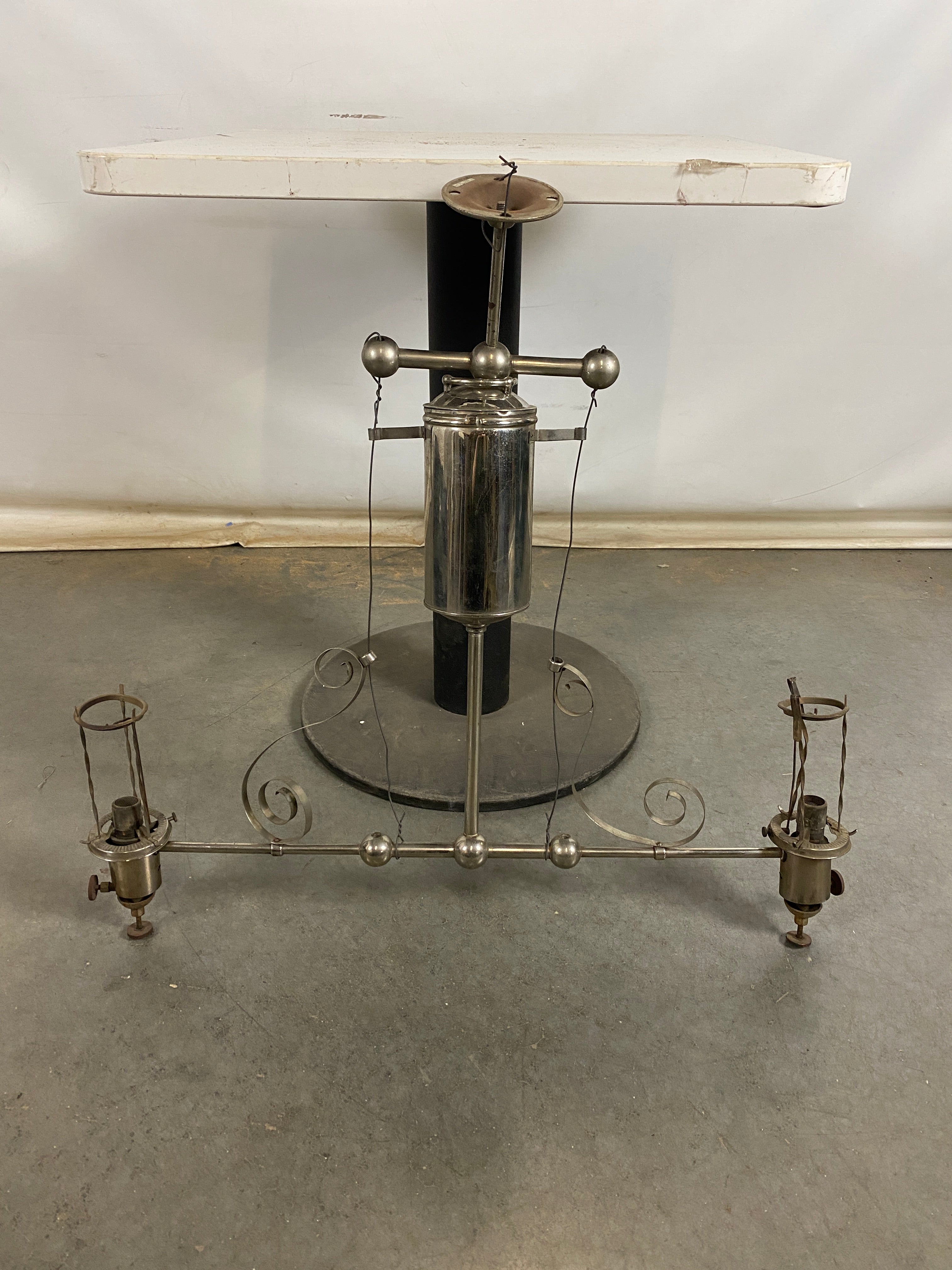 Antique Two Light Lamp