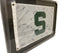 Framed Autographed MSU Flag