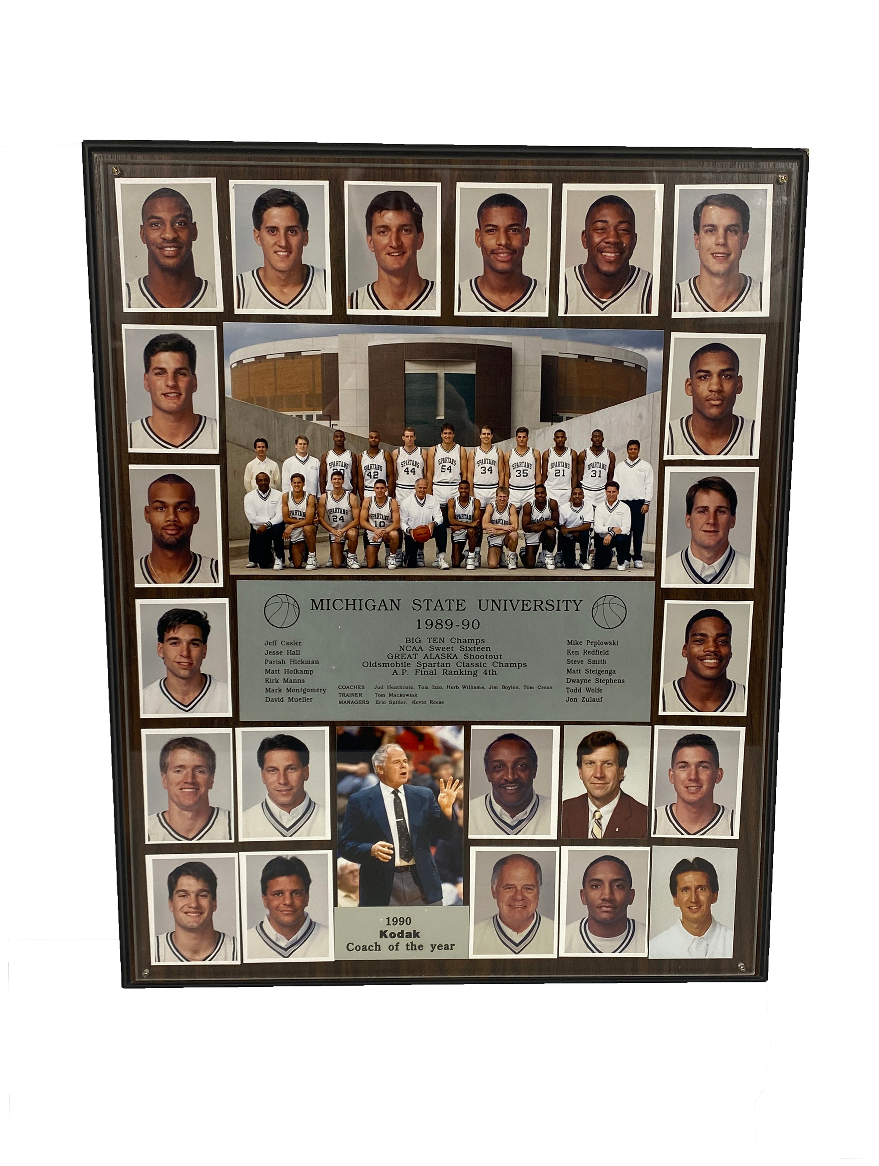 1989-1990 MSU Men's Basketball Team Plaque