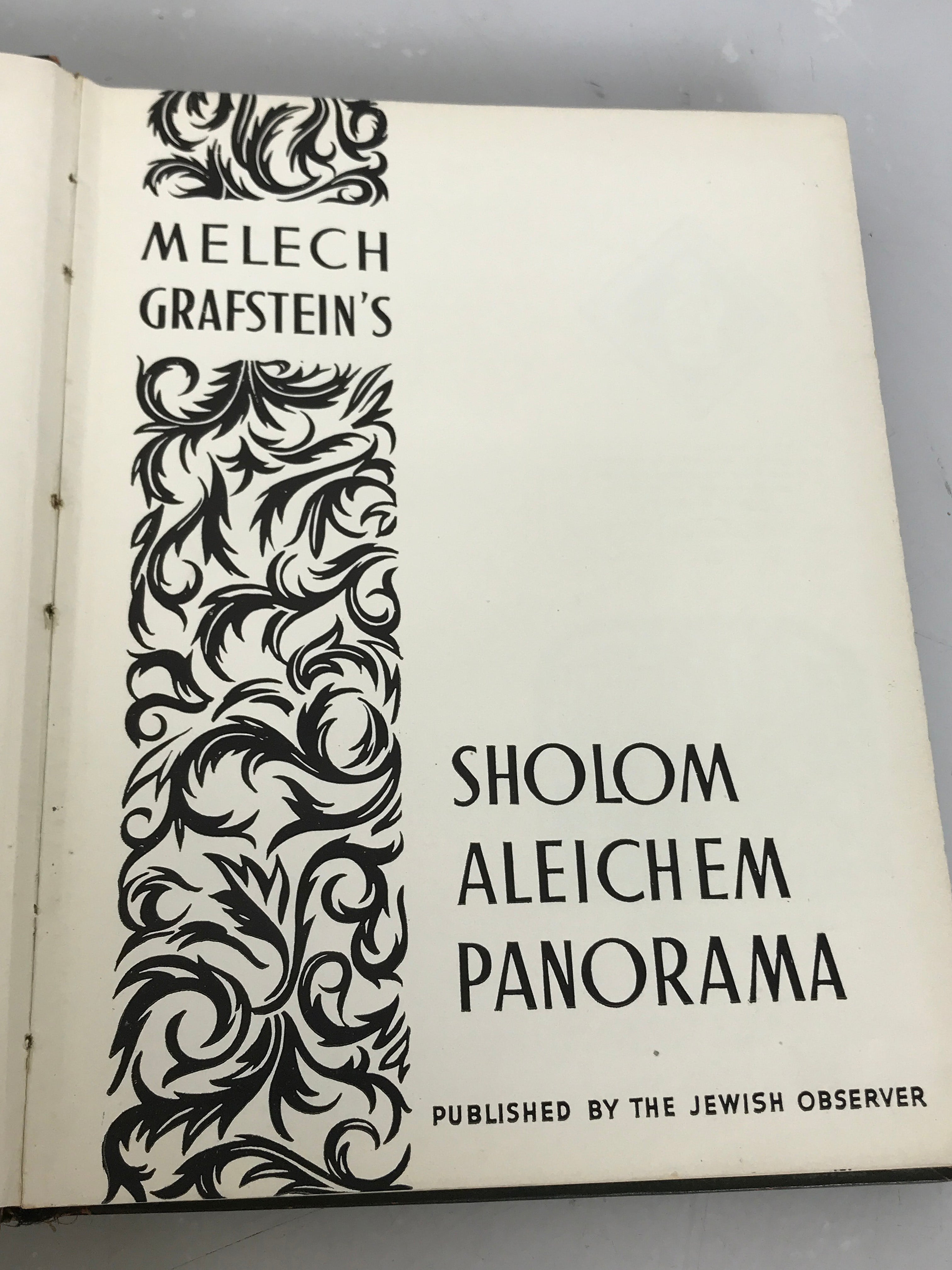 Sholom Aleichem Panorama Melech Grafstein's 1948 HC