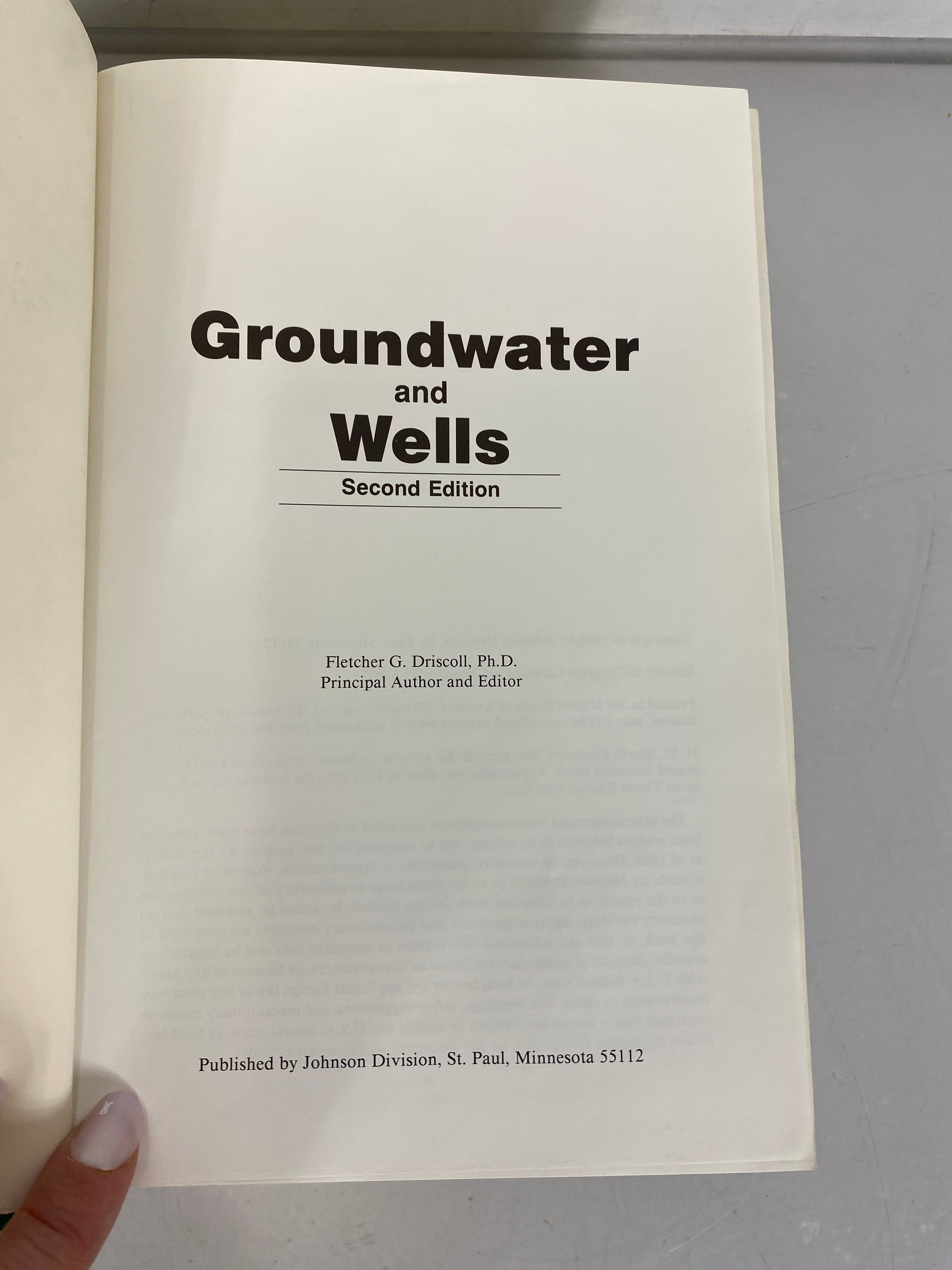 Lot of 2 Ground Water and Wells 1975 -1986 HC