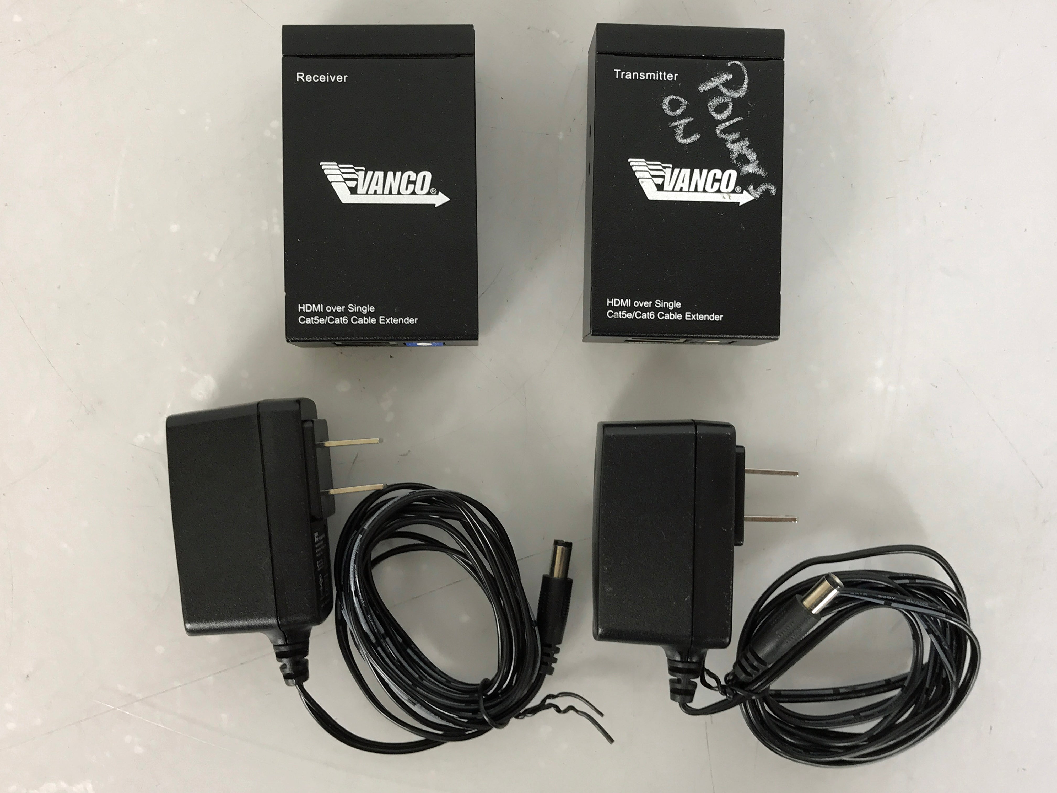 Vanco HDMI Over Single Cat5e/Cat6 Cable Extender Receiver and Transmitter
