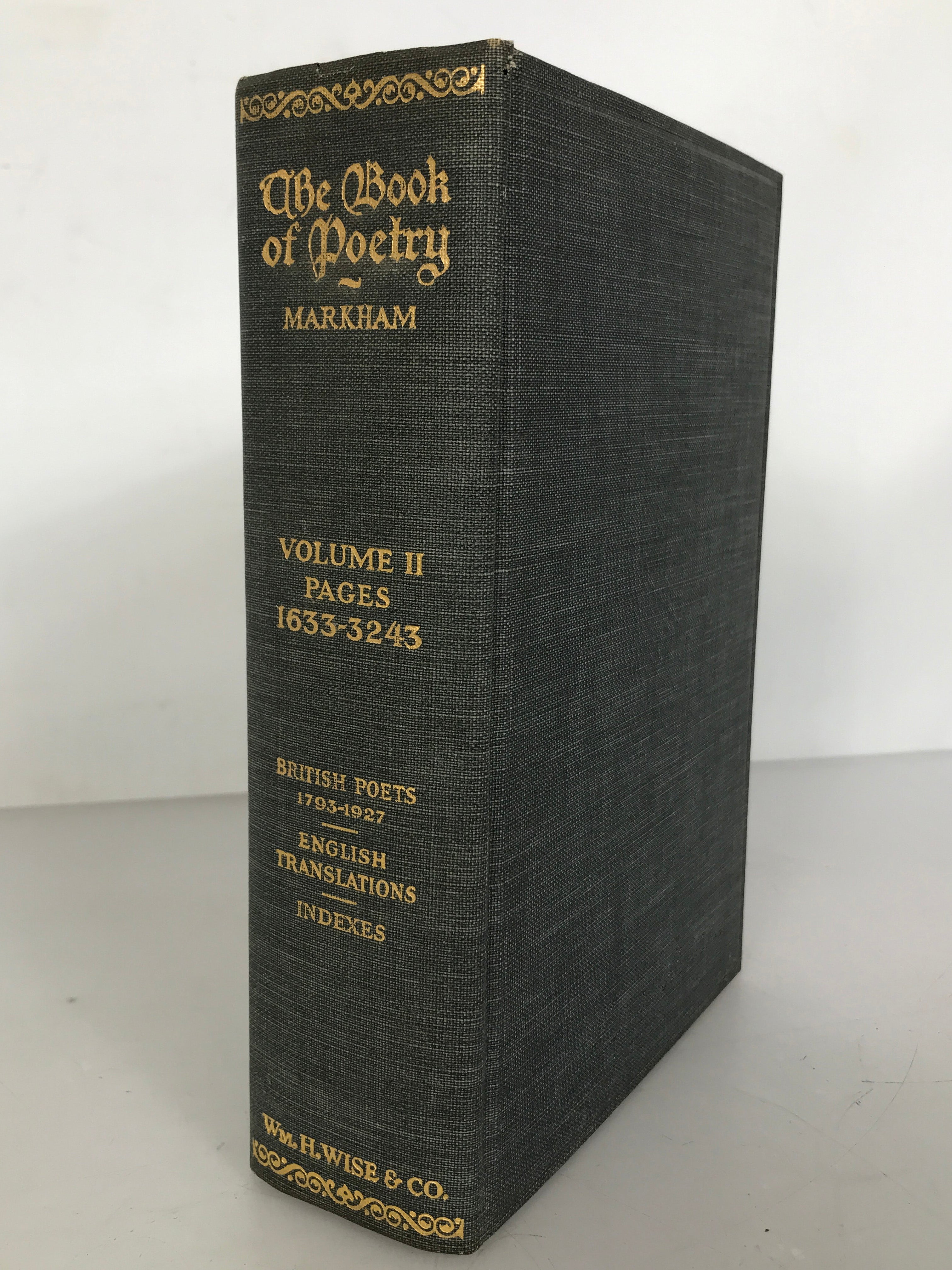 The Book of Poetry Vol II Edwin Markham 1928 HC DJ